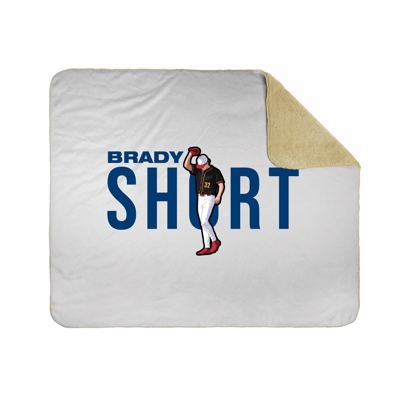 Throw Blanket — Player Name in White