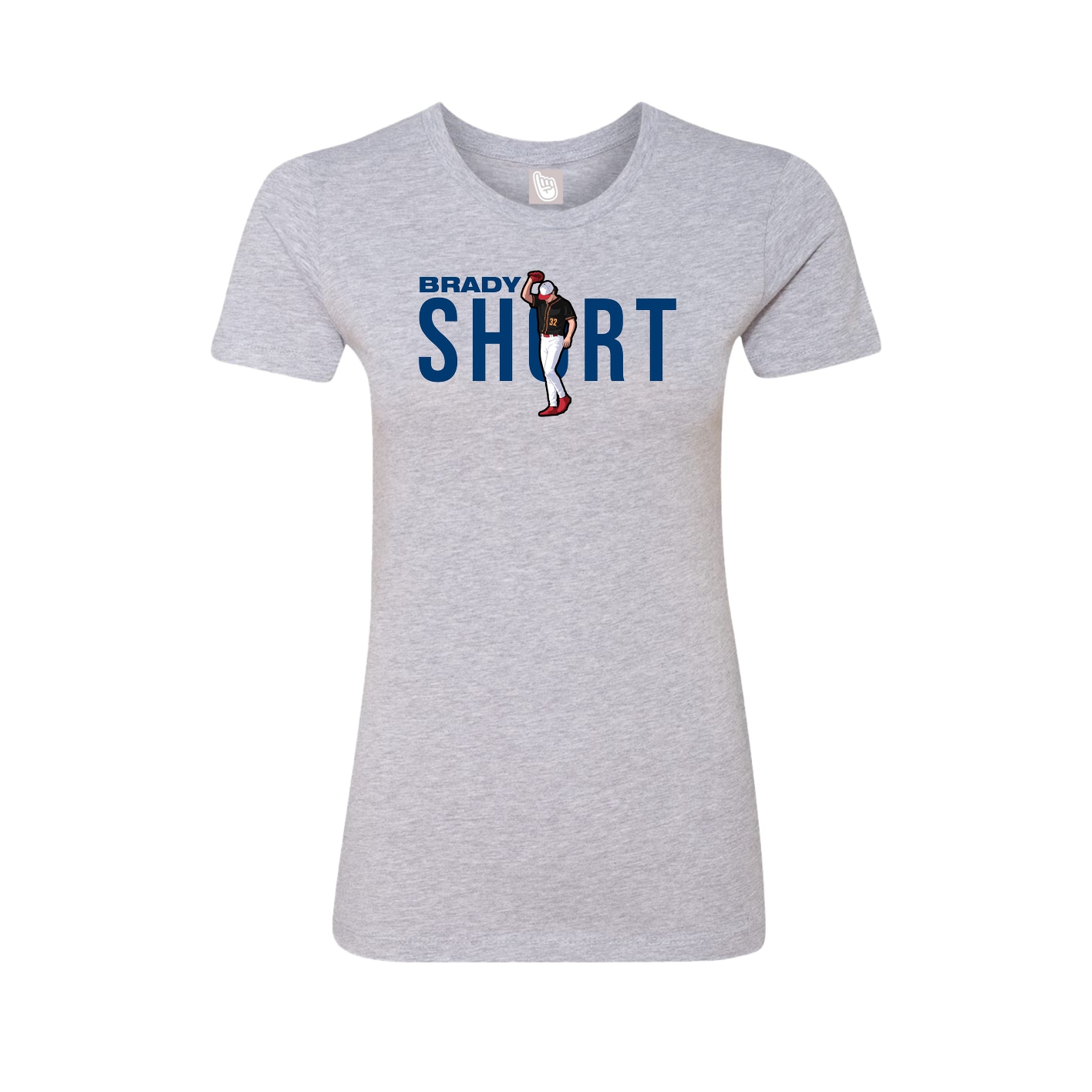 Womens Tee — Player Name in Grey