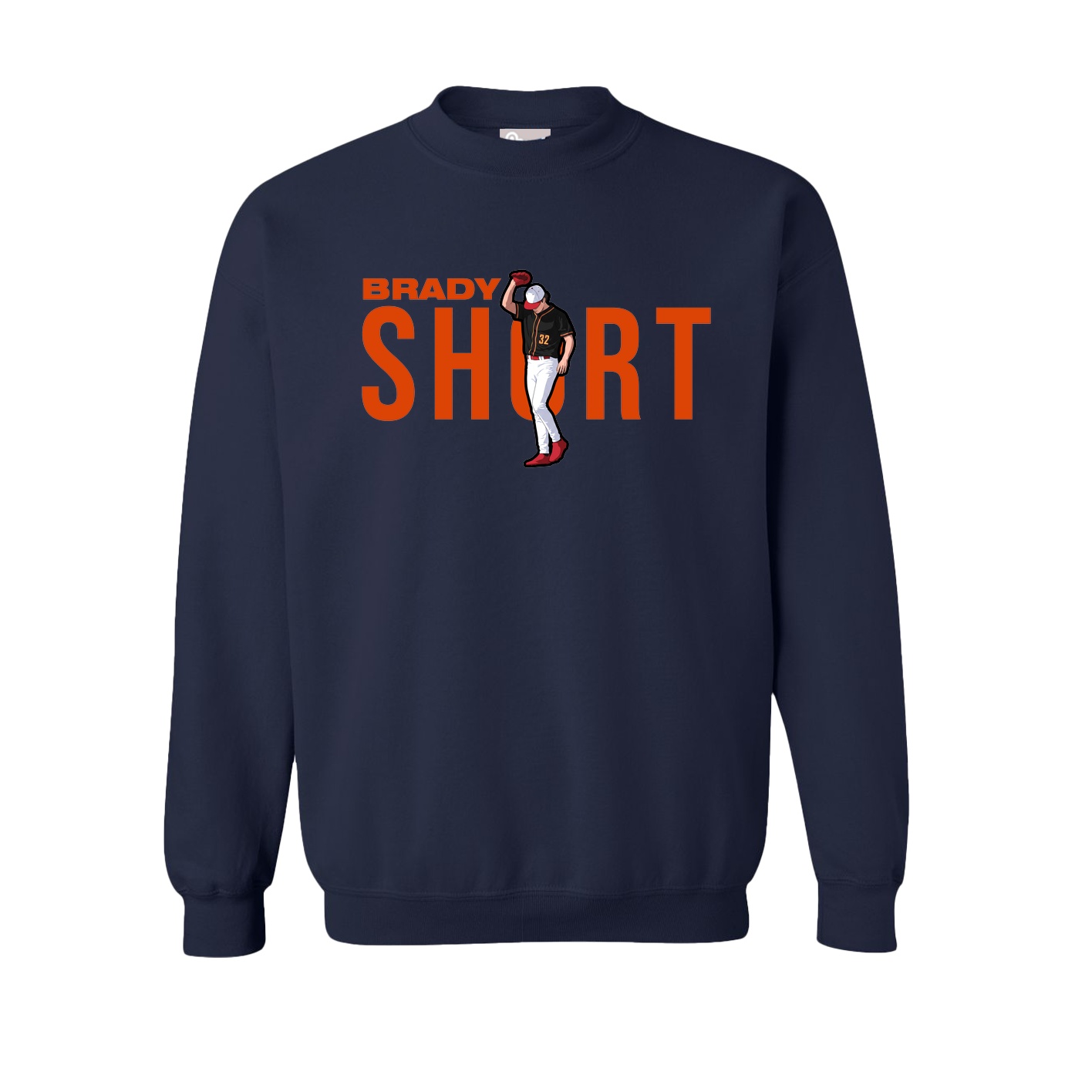 Fleece Crew — Player Name in Navy