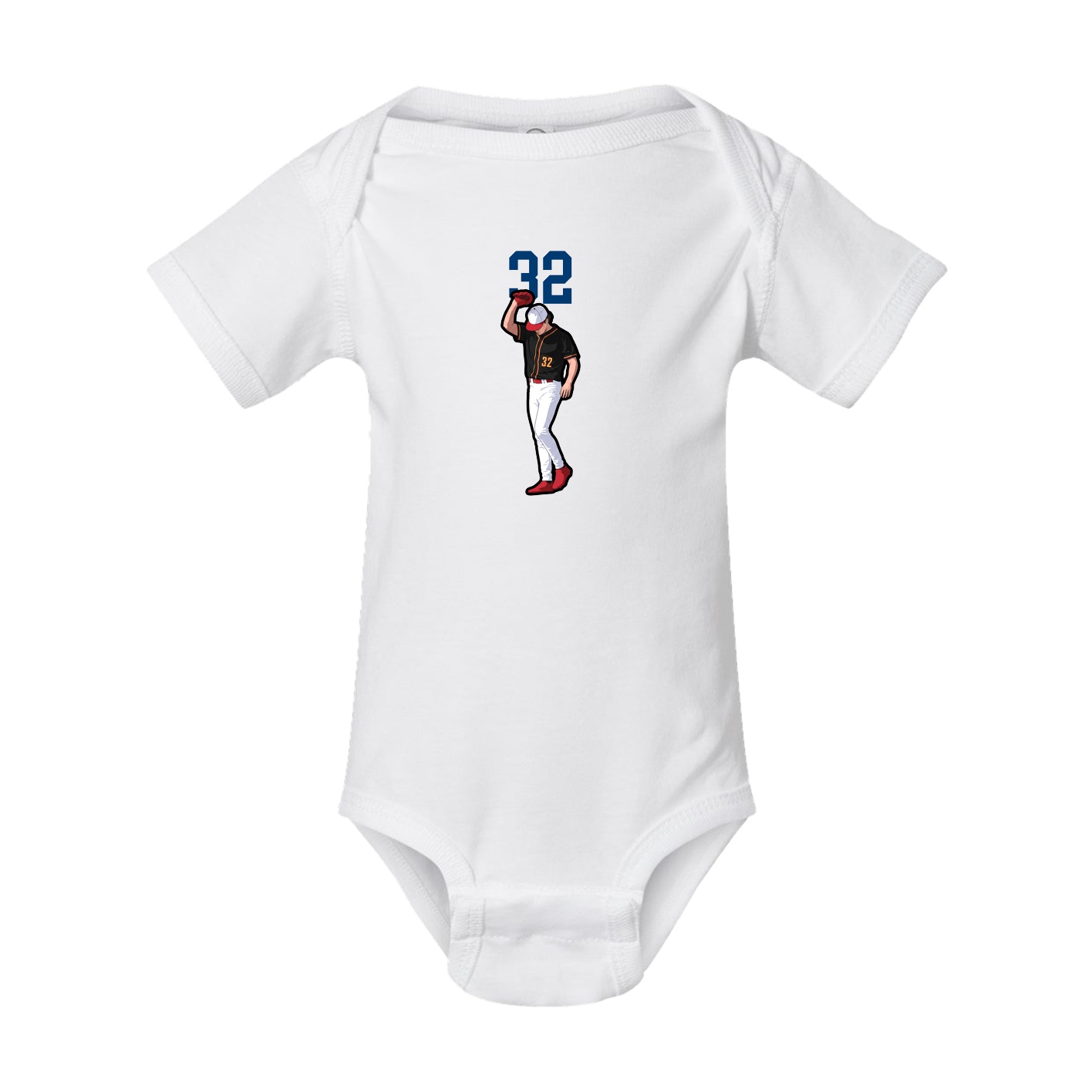 Baby Onesie — Number Top in White