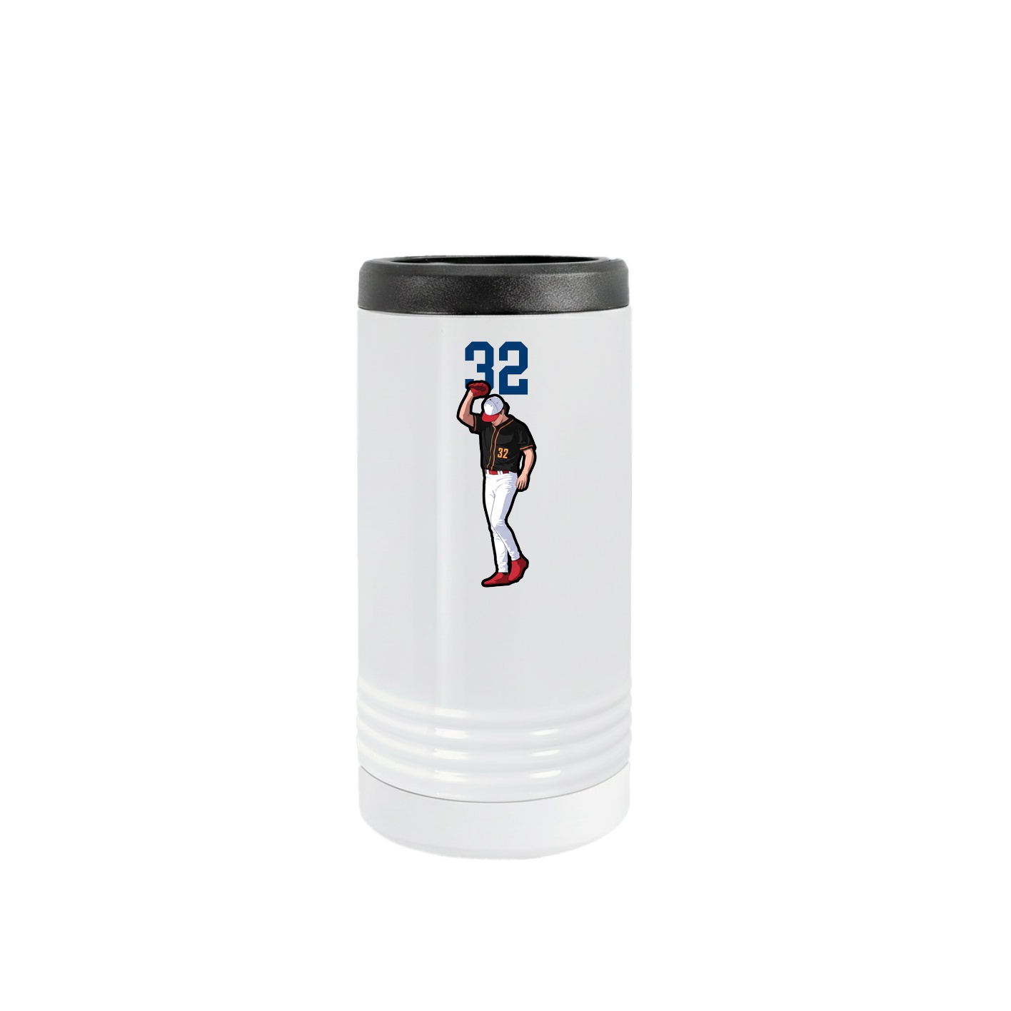 Slim Beverage Holder — Number Top in White