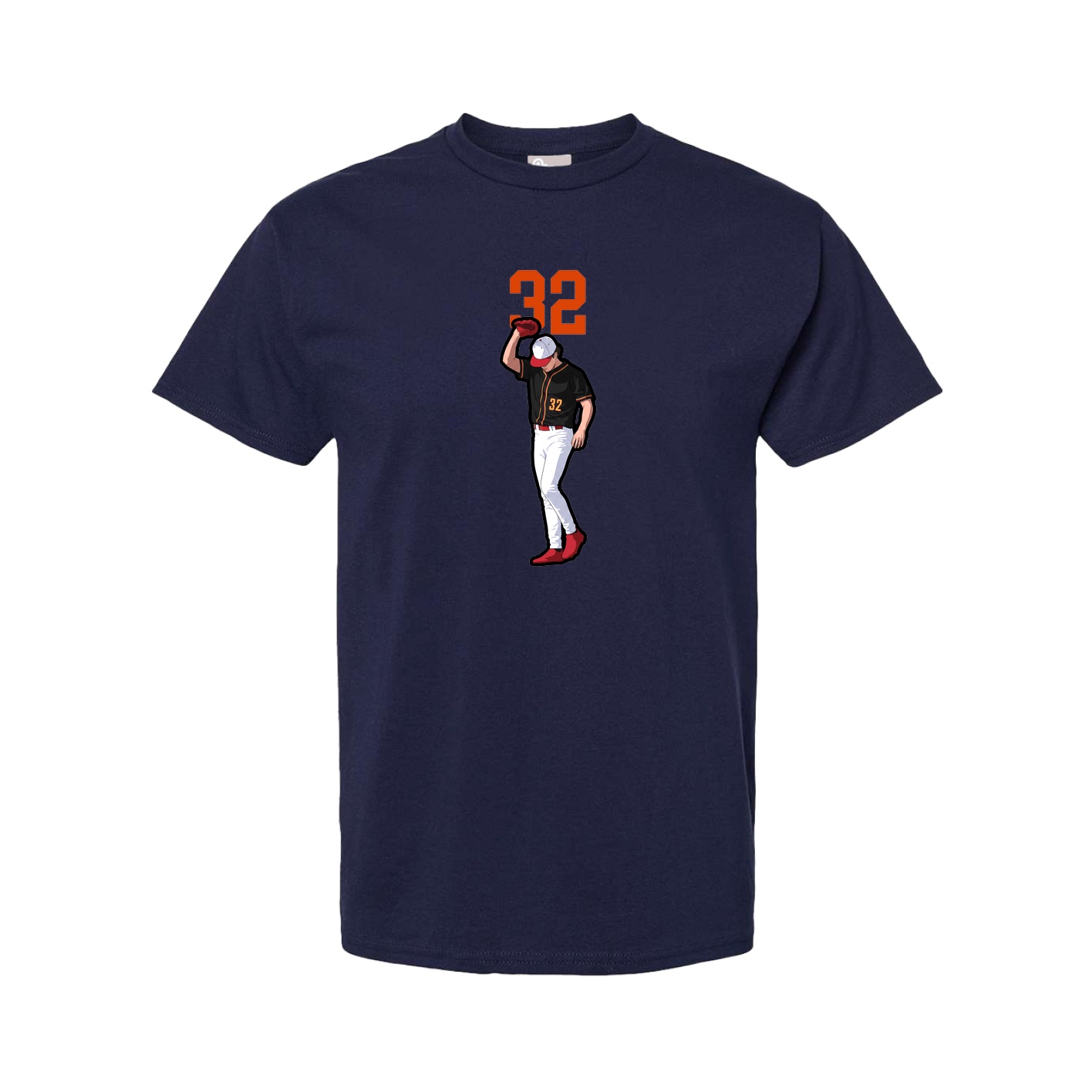 Youth Tee — Number Top in Navy
