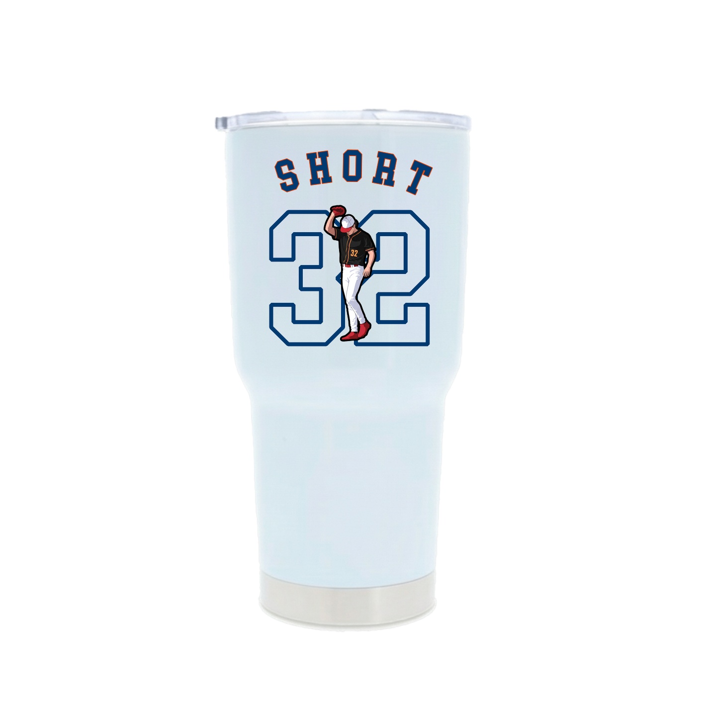 30oz Stainless Steel Tumbler — Shirsey Arch in White