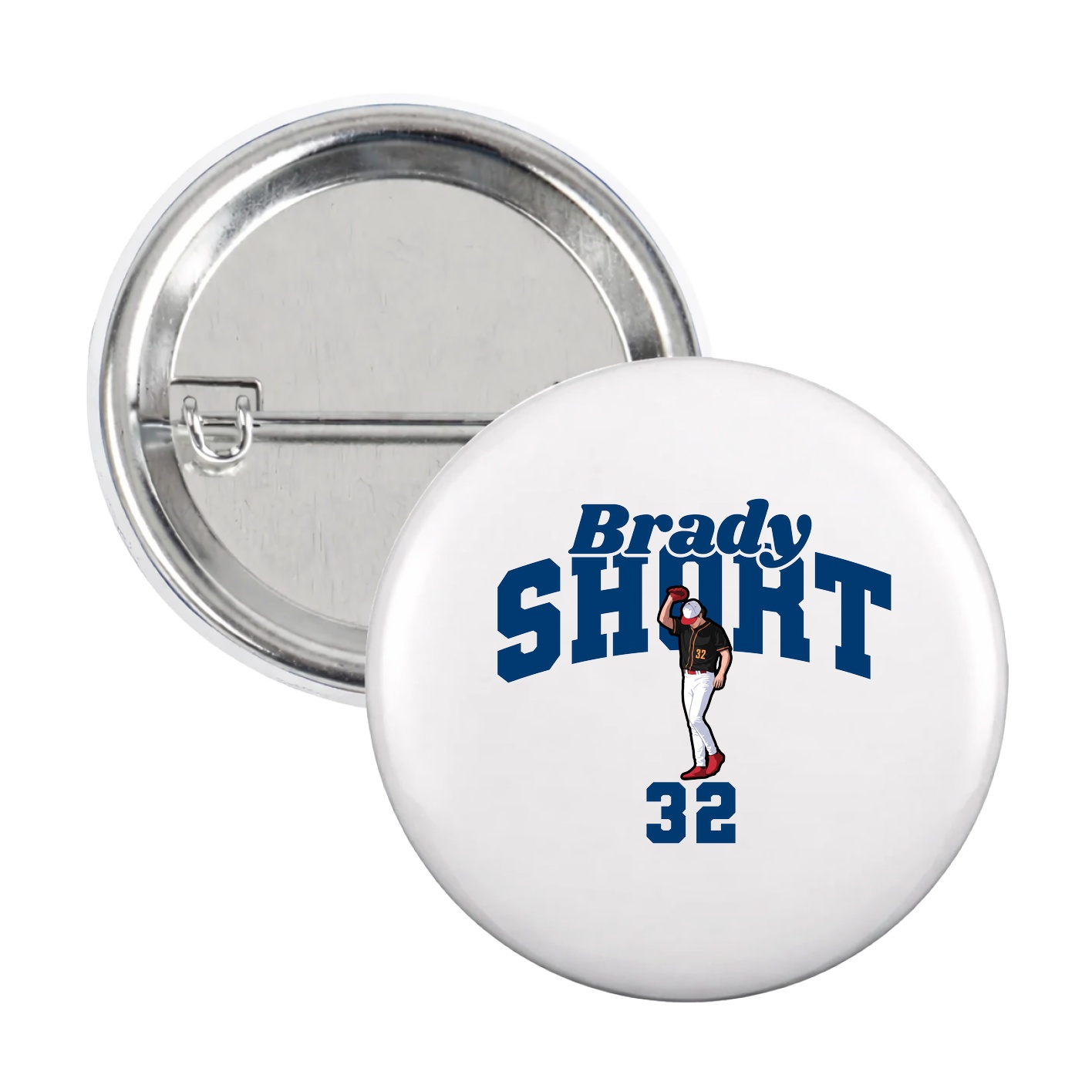 Game Day Button — Signature Arch in White