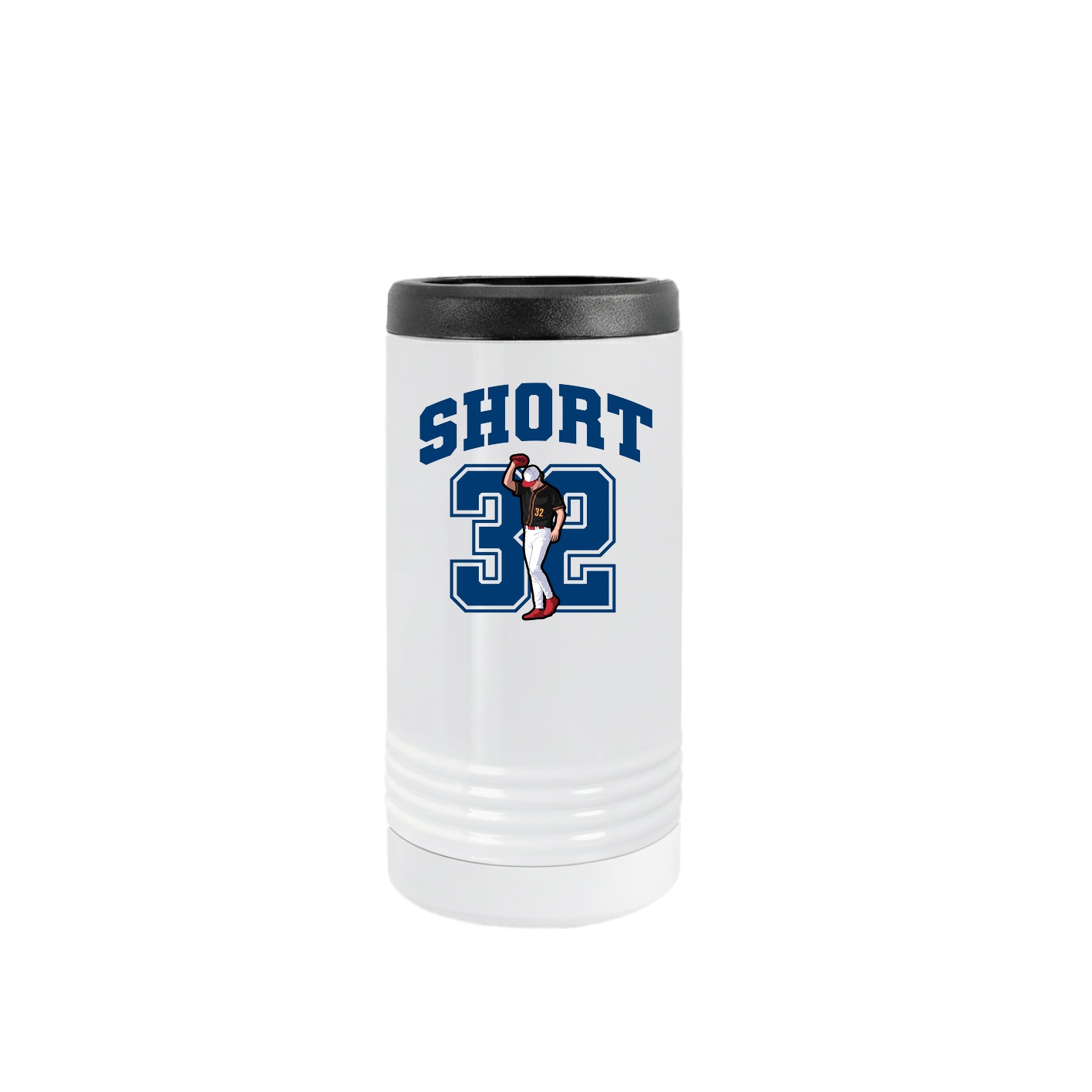 Slim Beverage Holder — Number in White