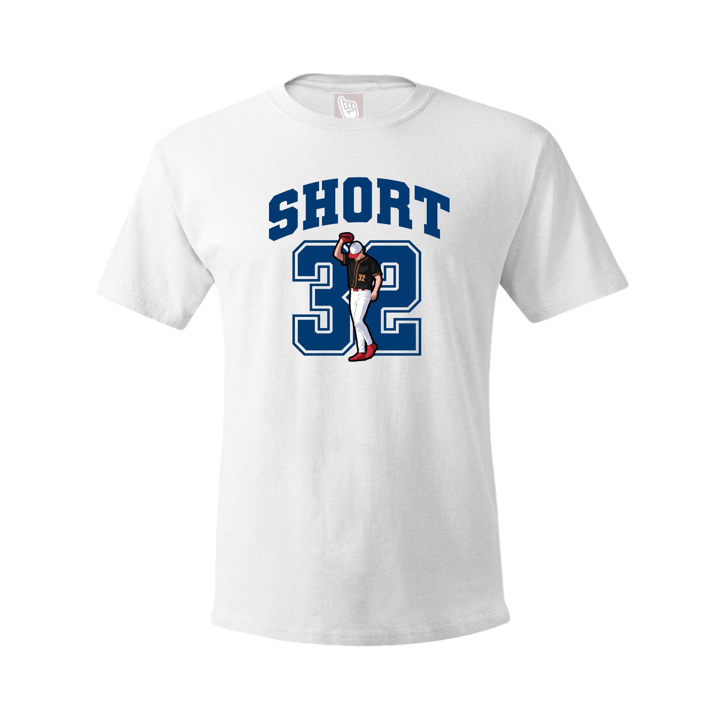 Youth Tee — Number in White