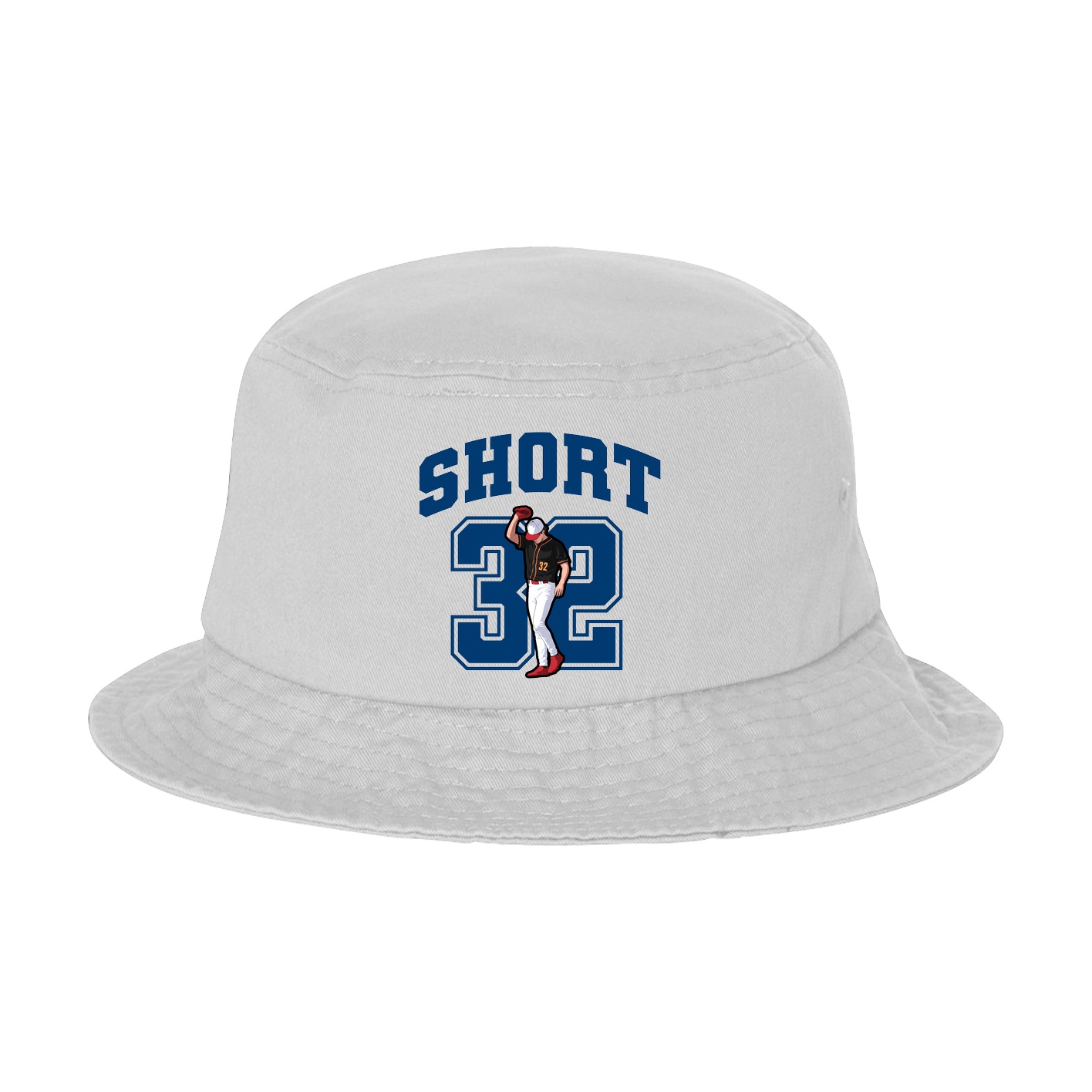 Bucket Cap — Number in White