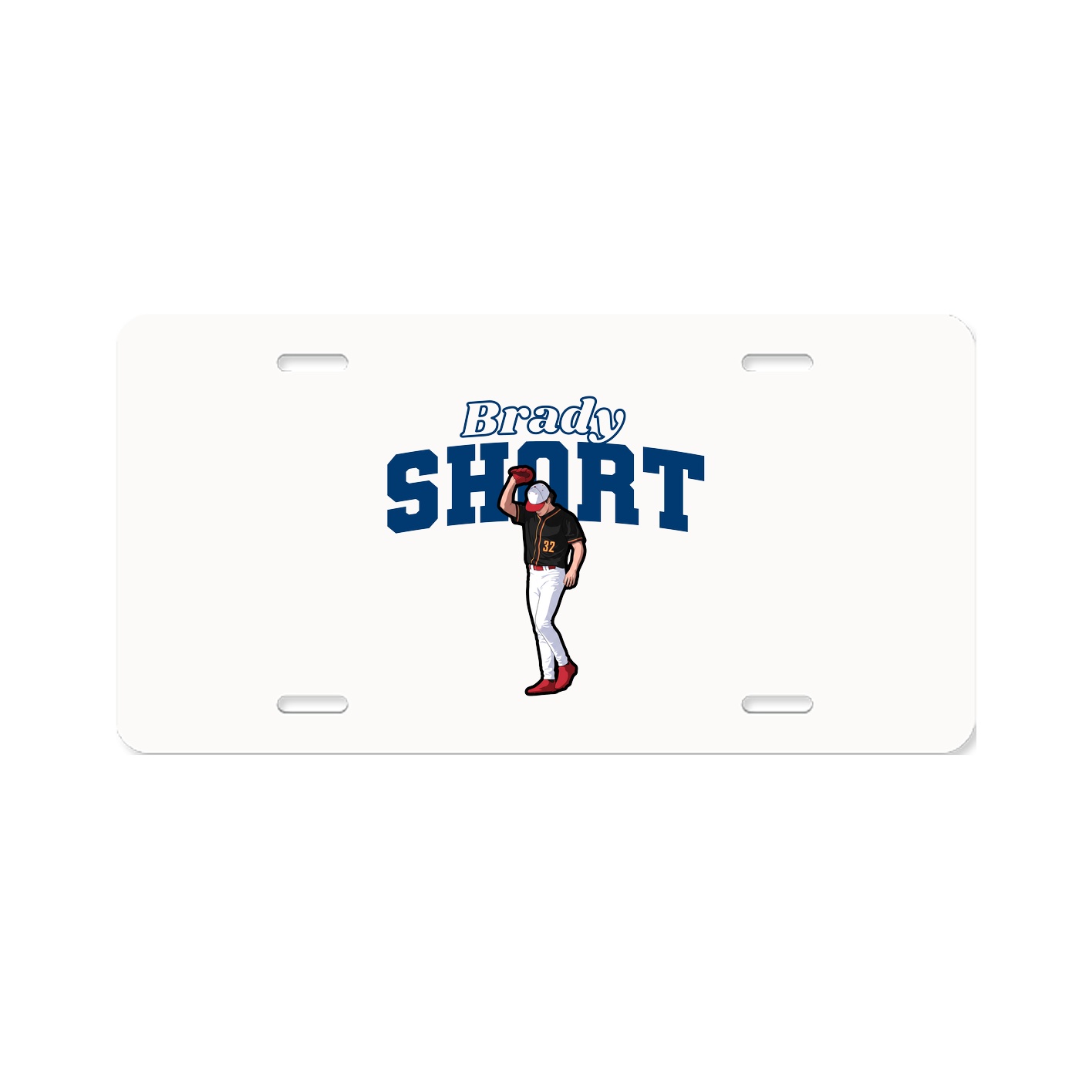 License Plate — Name Arch in Classic