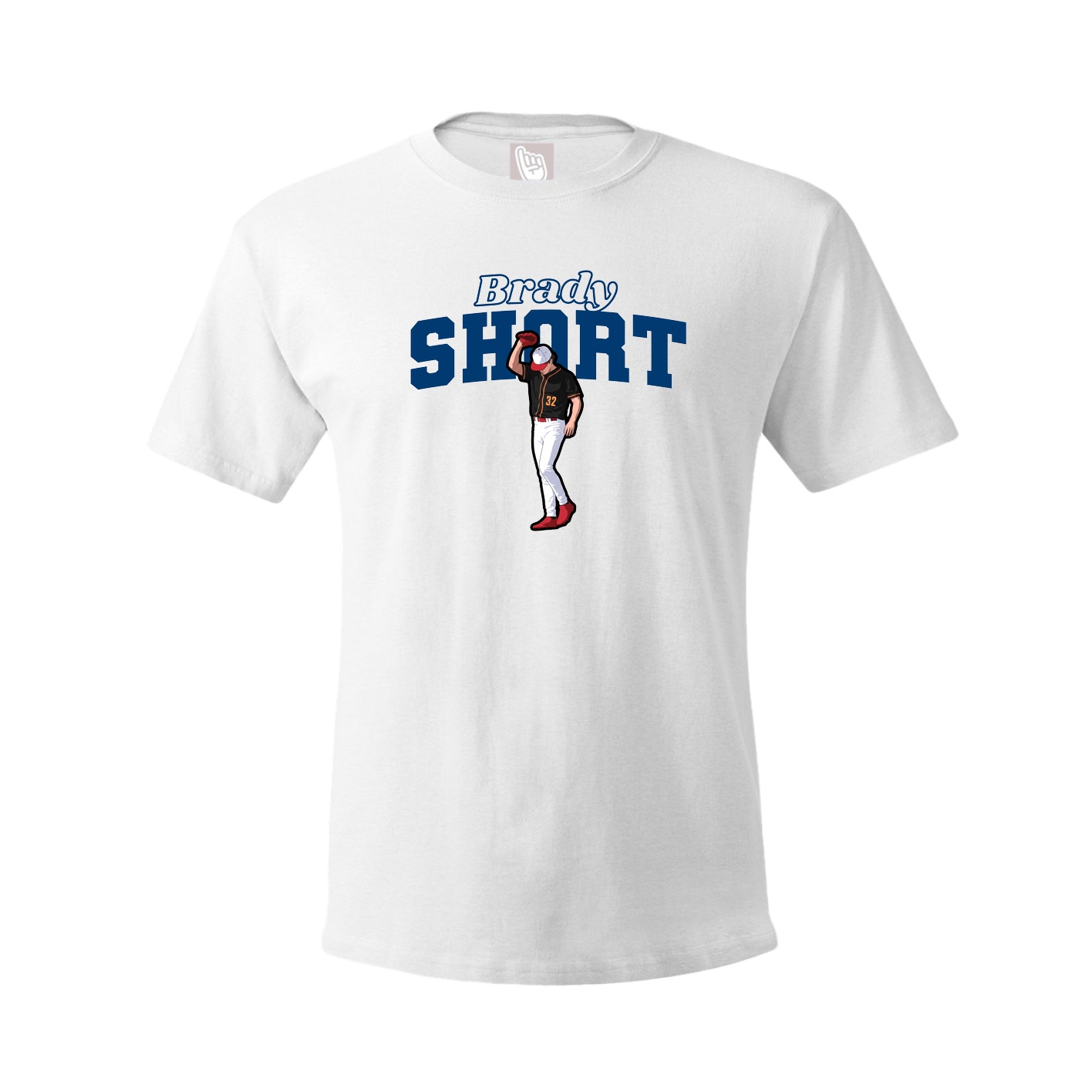 Youth Tee — Name Arch in White