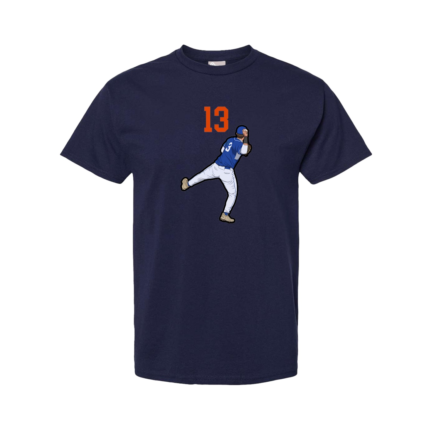 Tee — Number Top in Navy