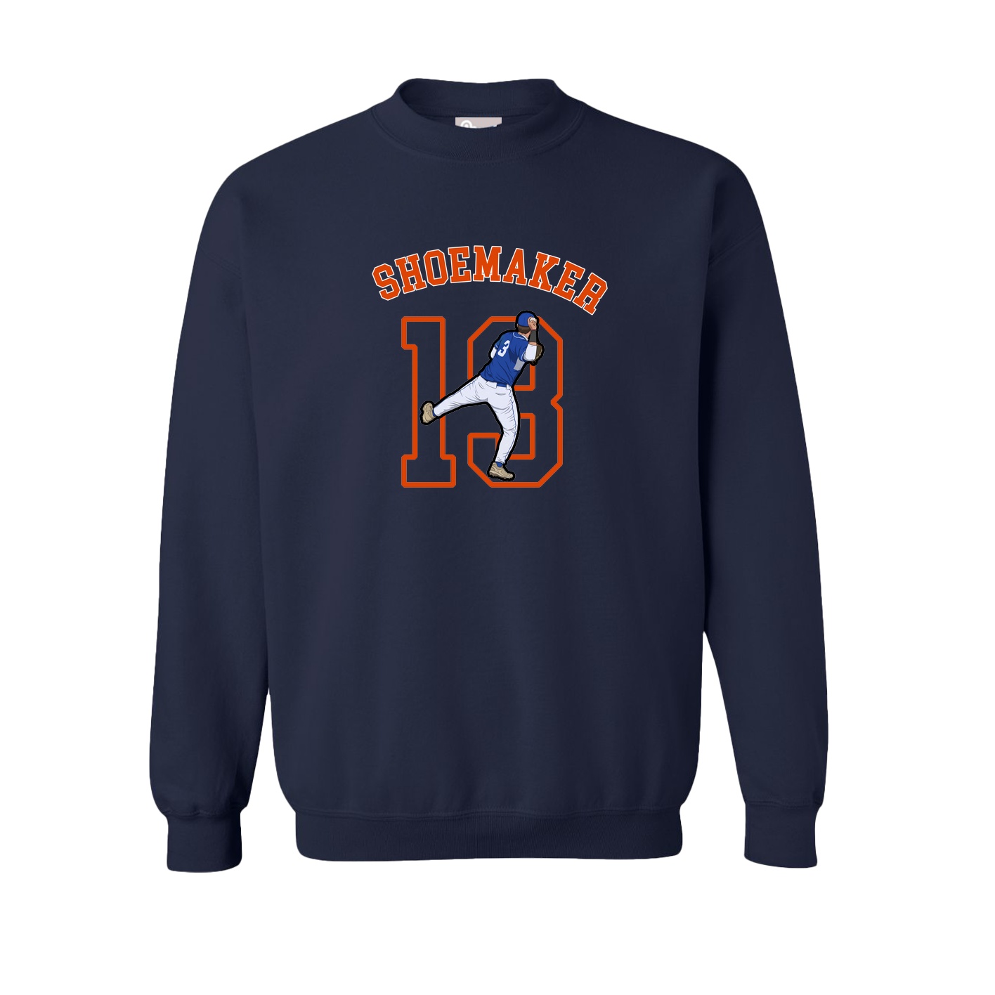 Fleece Crew — Shirsey Arch in Navy