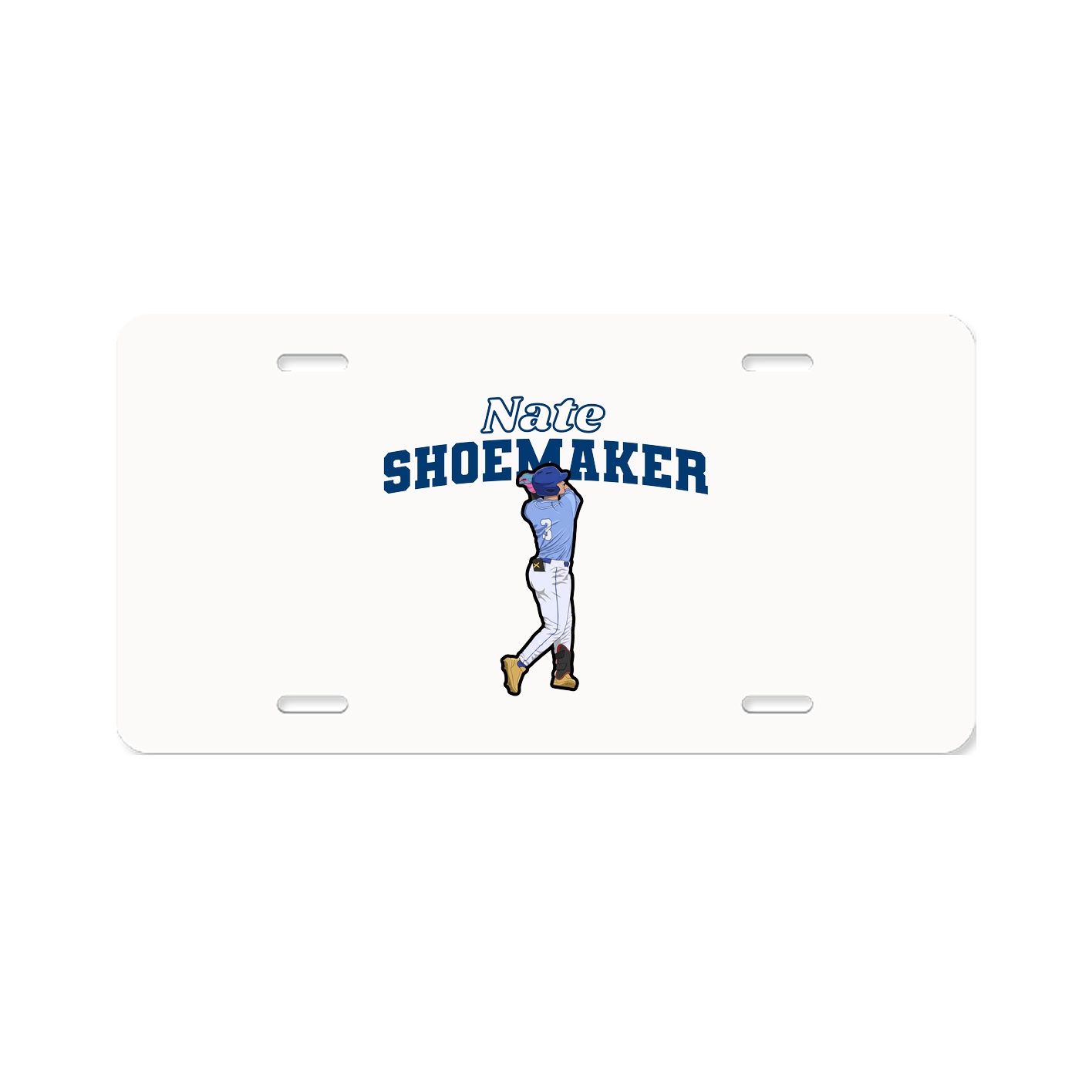 License Plate — Name Arch in Classic