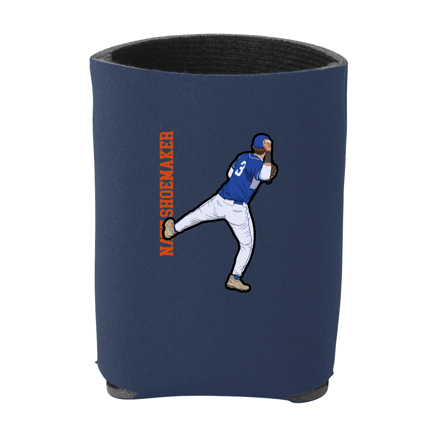 Can Holder — Name Vertical in Navy