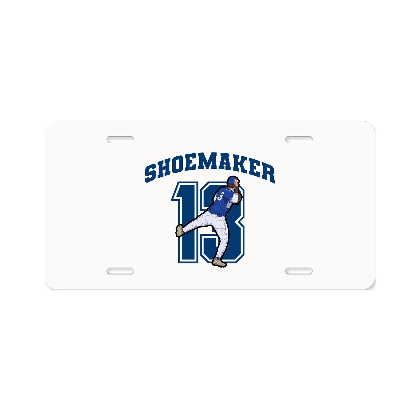License Plate — Number in Classic