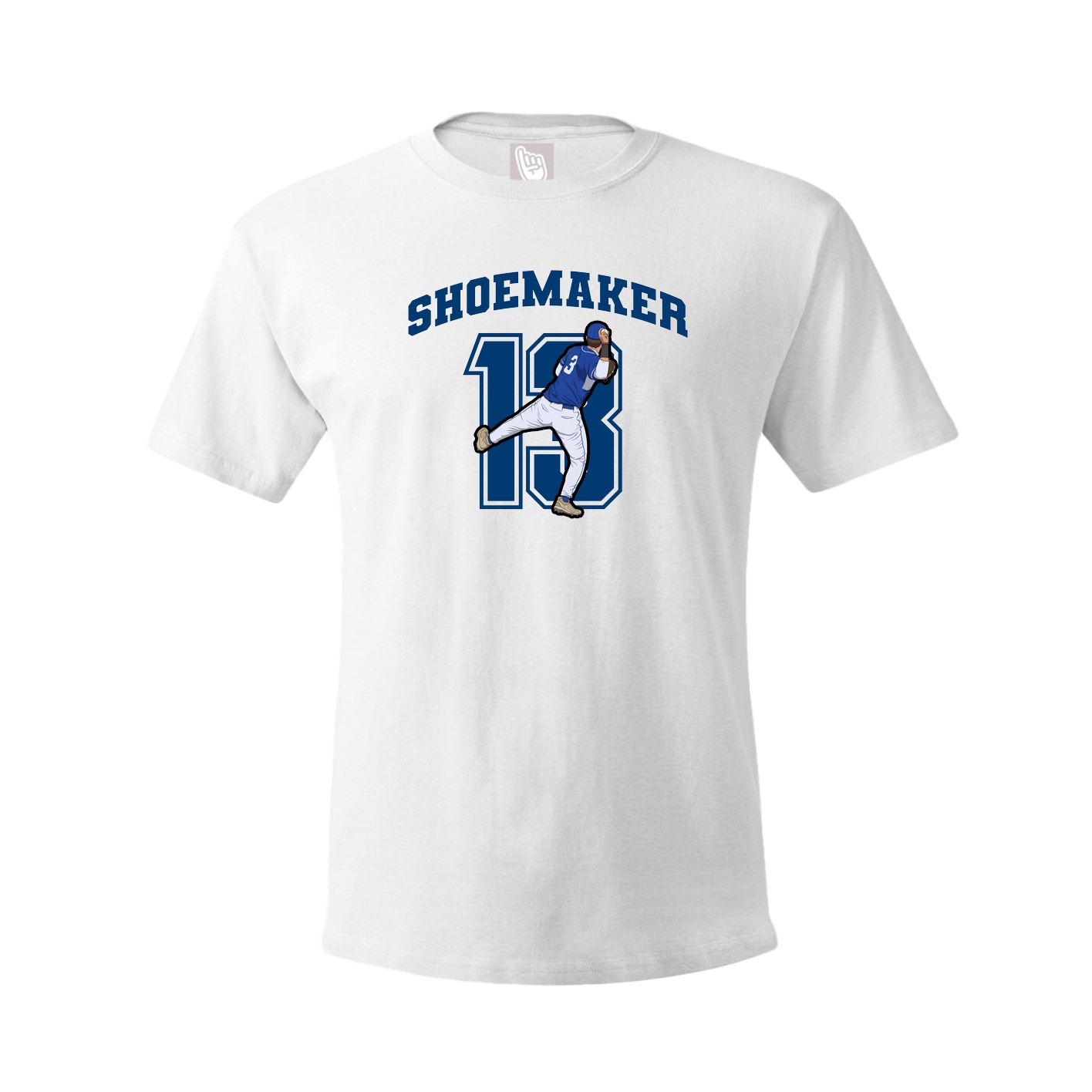Youth Tee — Number in White