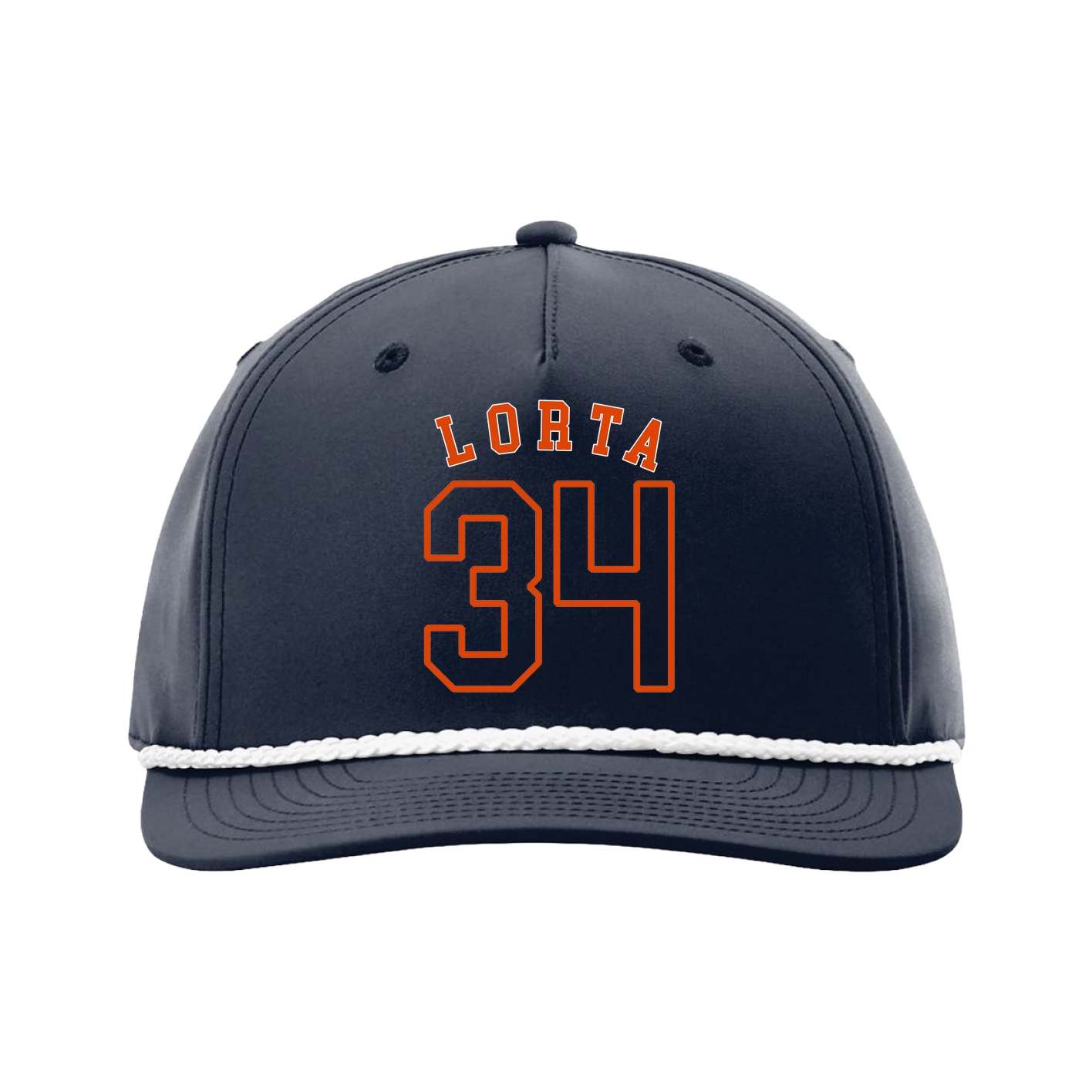 Five-Panel Classic Rope Cap — Shirsey Arch in Navy