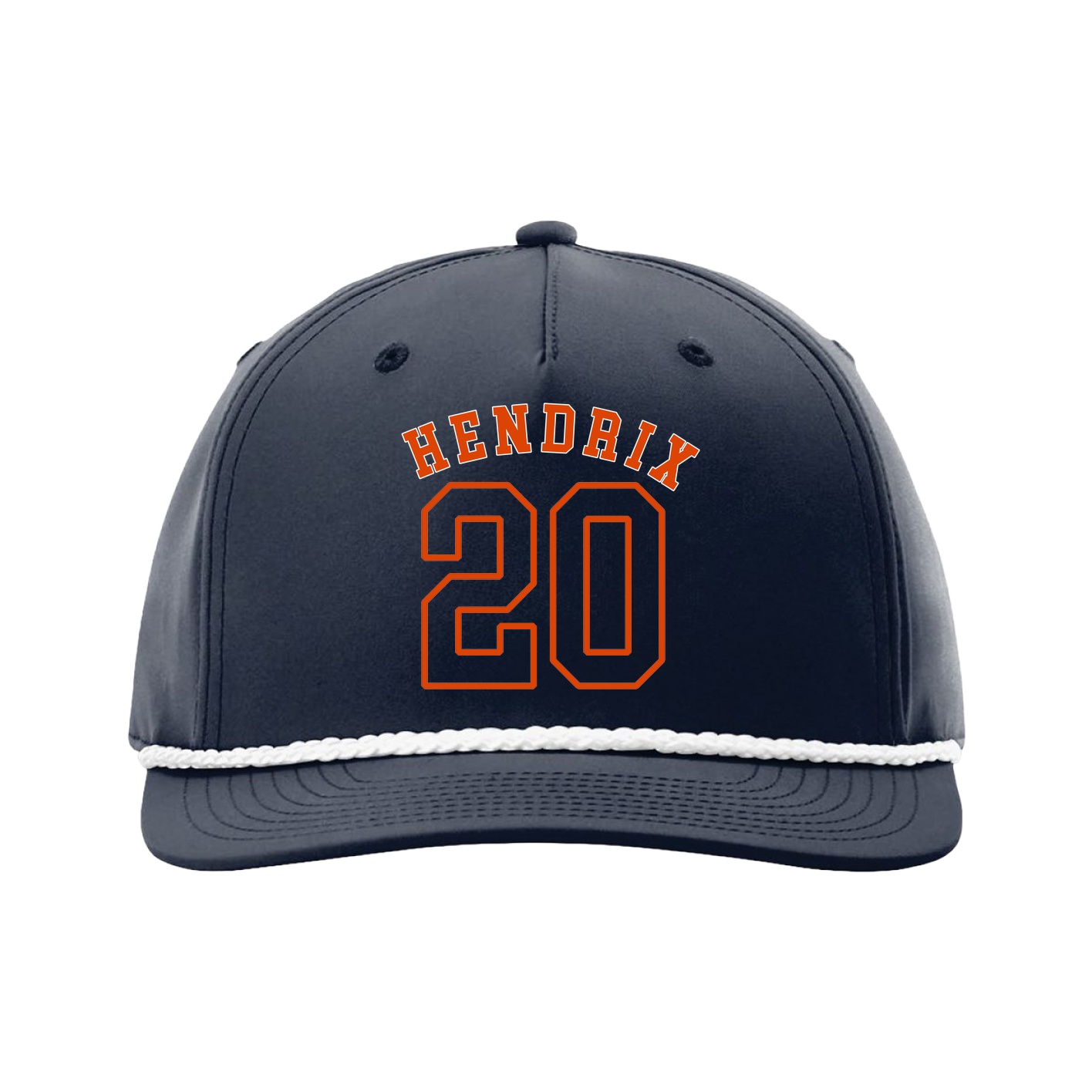 Five-Panel Classic Rope Cap — Shirsey Arch in Navy