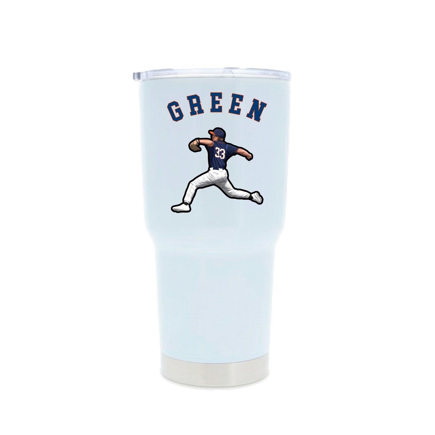30oz Stainless Steel Tumbler — Shirsey Arch in White