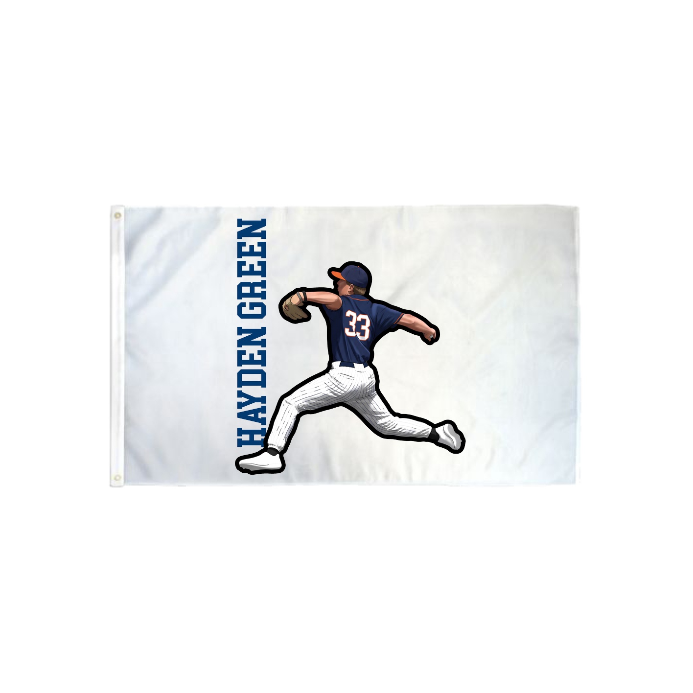 3x5 Flag — Name Vertical in Classic