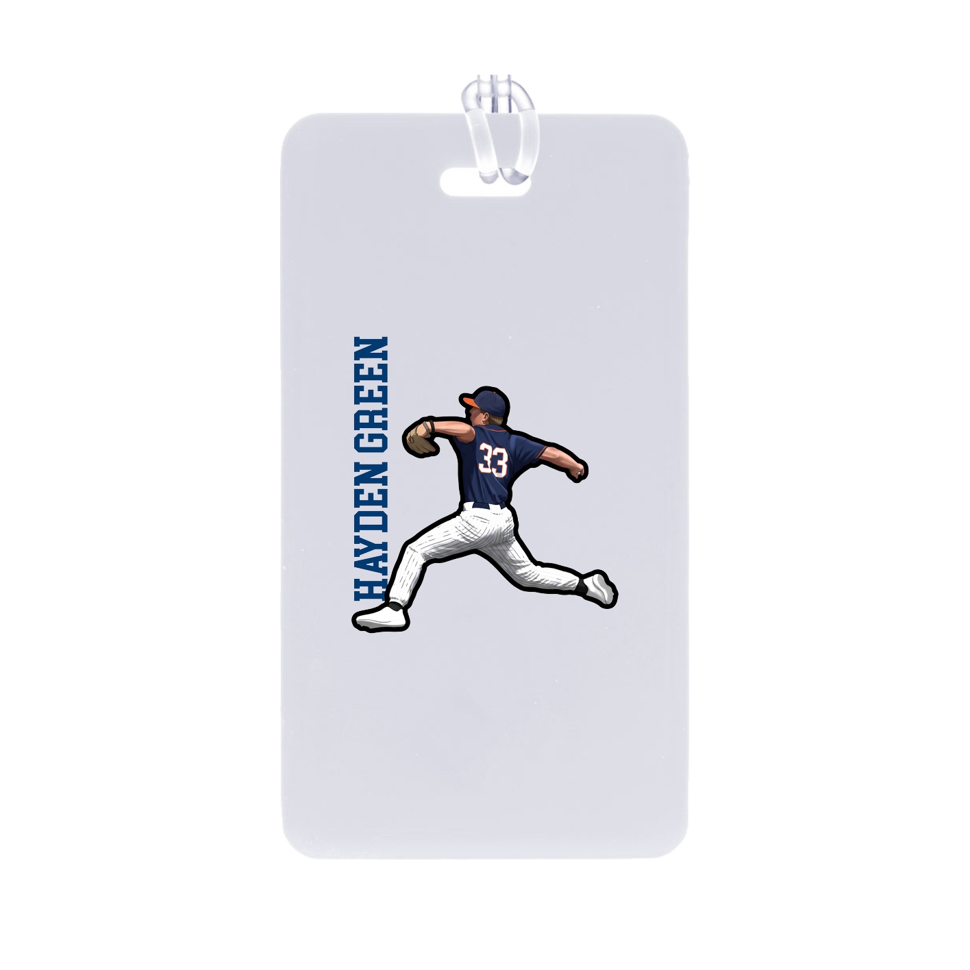 Bag Tag — Name Vertical in Classic