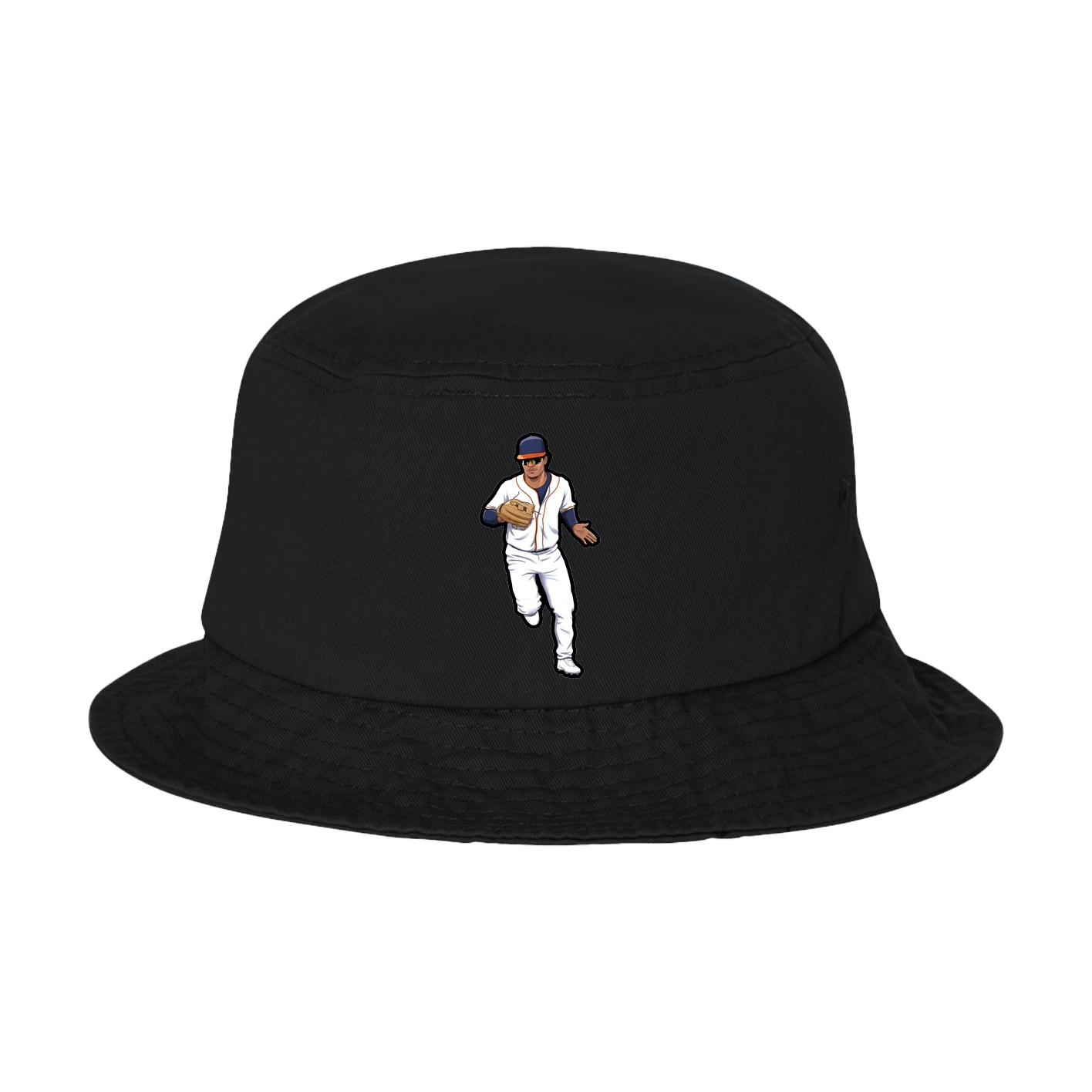 Bucket Cap — Name Vertical in Black