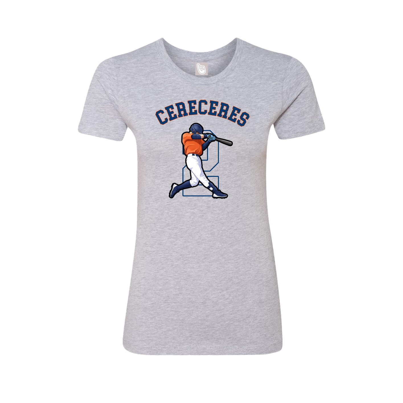 Fitted Women's Tee — Shirsey Arch in Grey