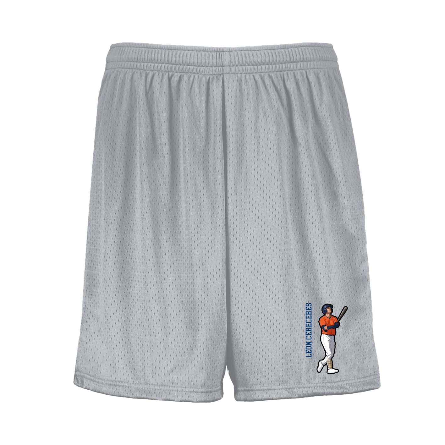 Shorts — Name Vertical in Silver