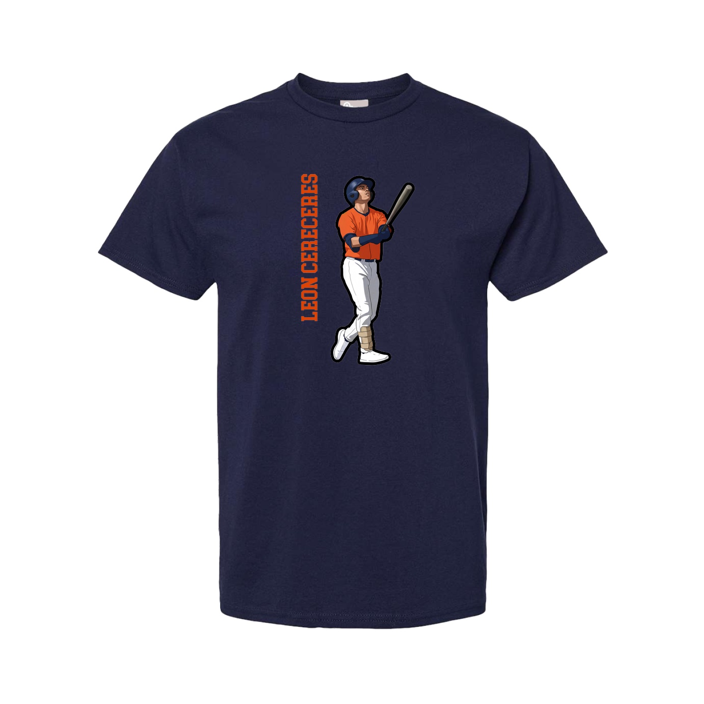 Tee — Name Vertical in Navy