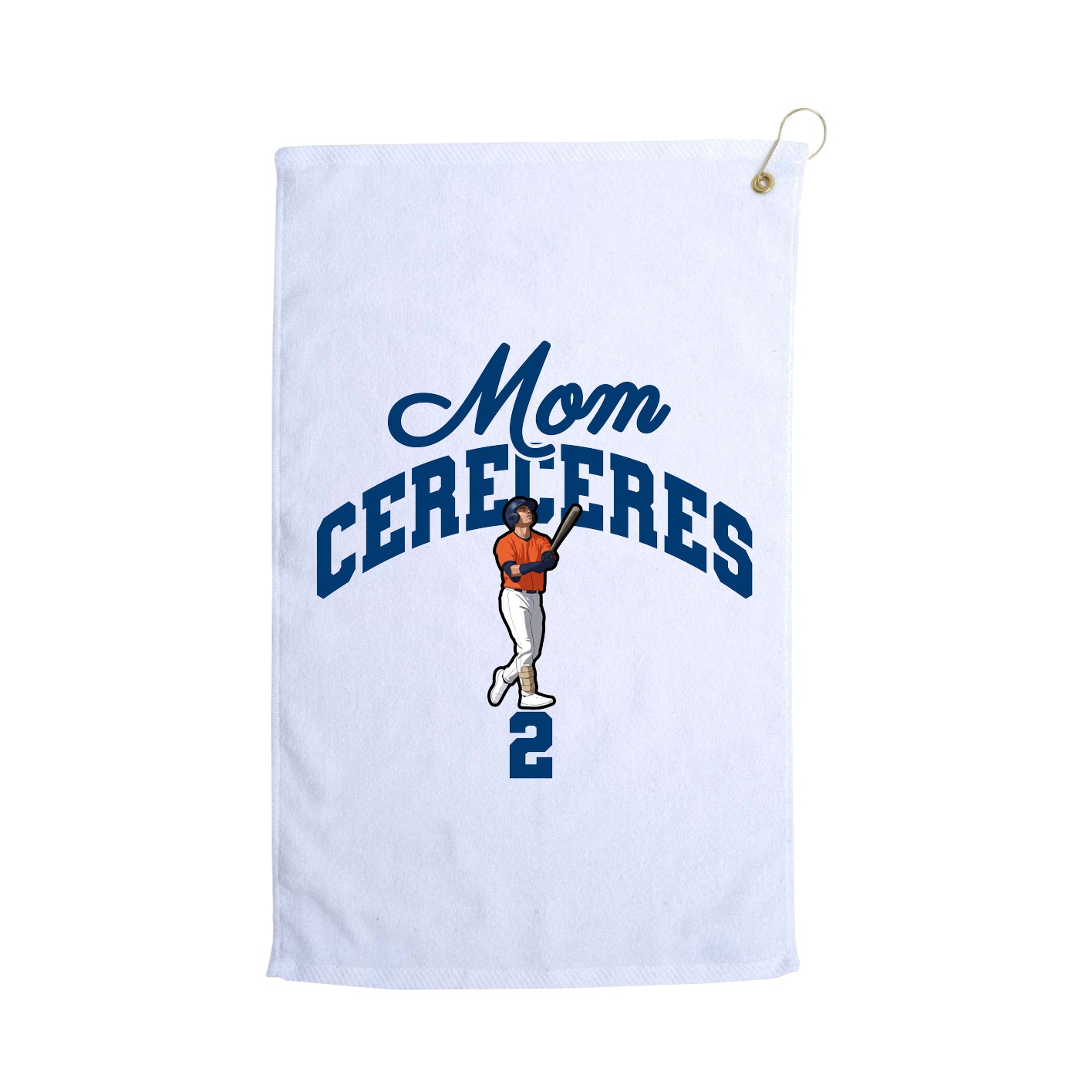 Golf Towel — Mothers Day Arch in White