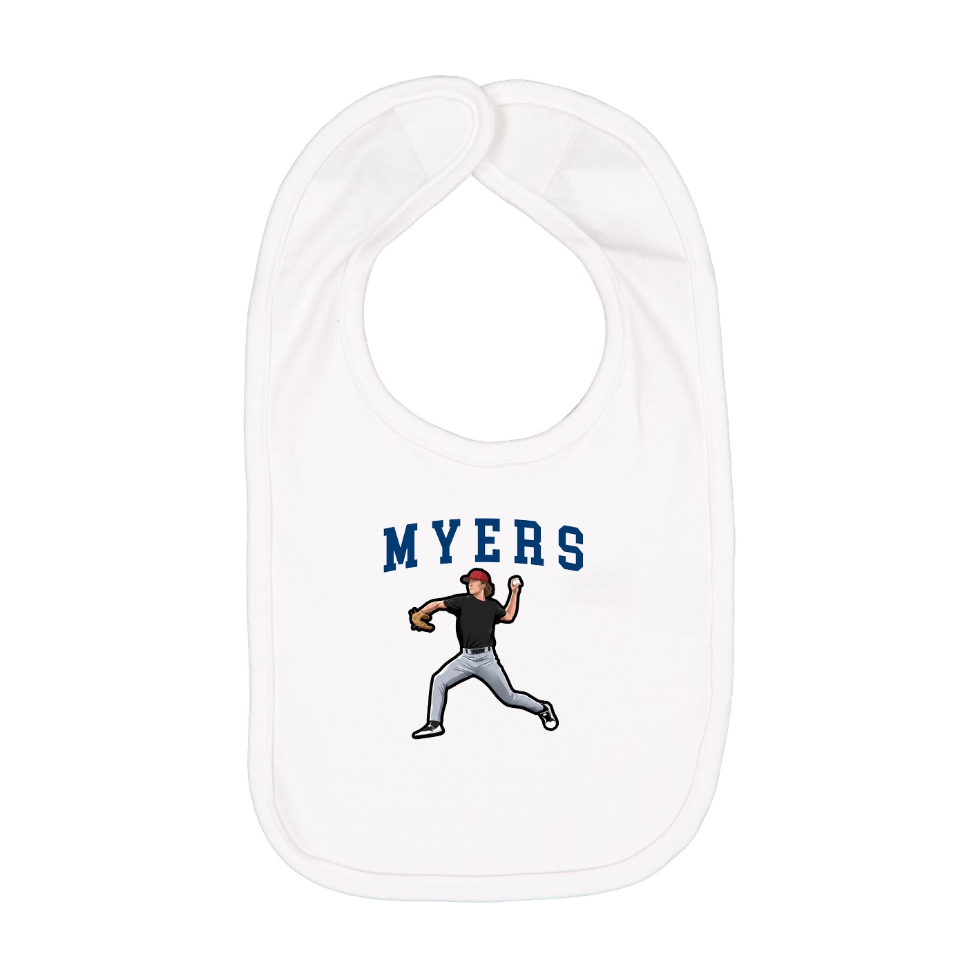 Infant Bib — Shirsey in White