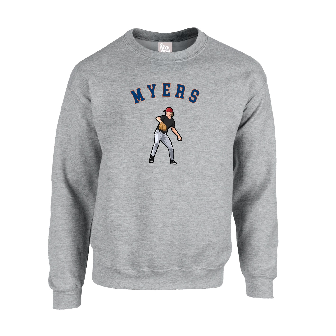 Fleece Crew — Shirsey Arch in Grey