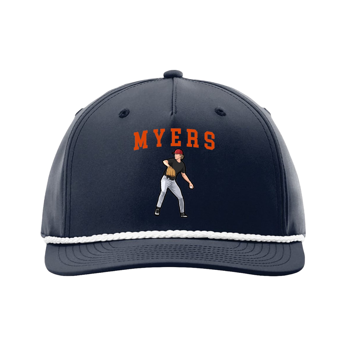 Five-Panel Classic Rope Cap — Shirsey in Navy