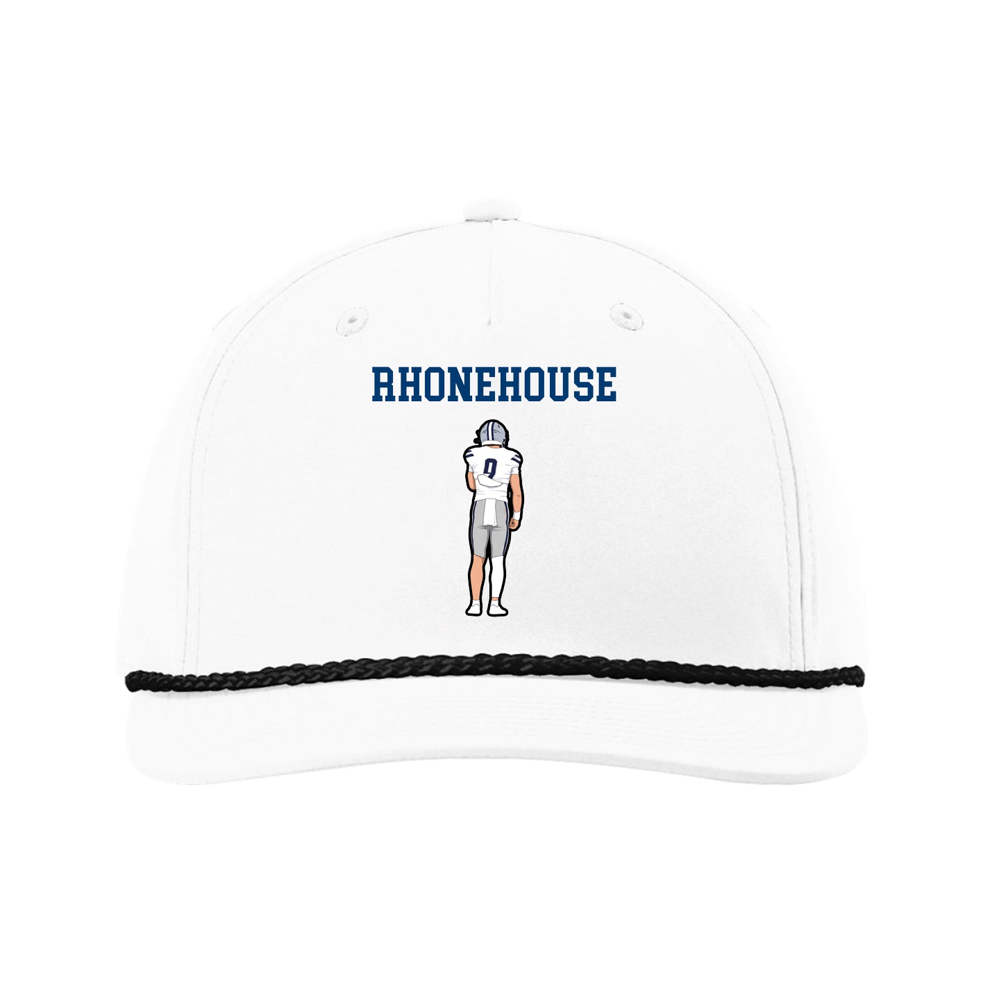 Five-Panel Classic Rope Cap — Shirsey in White