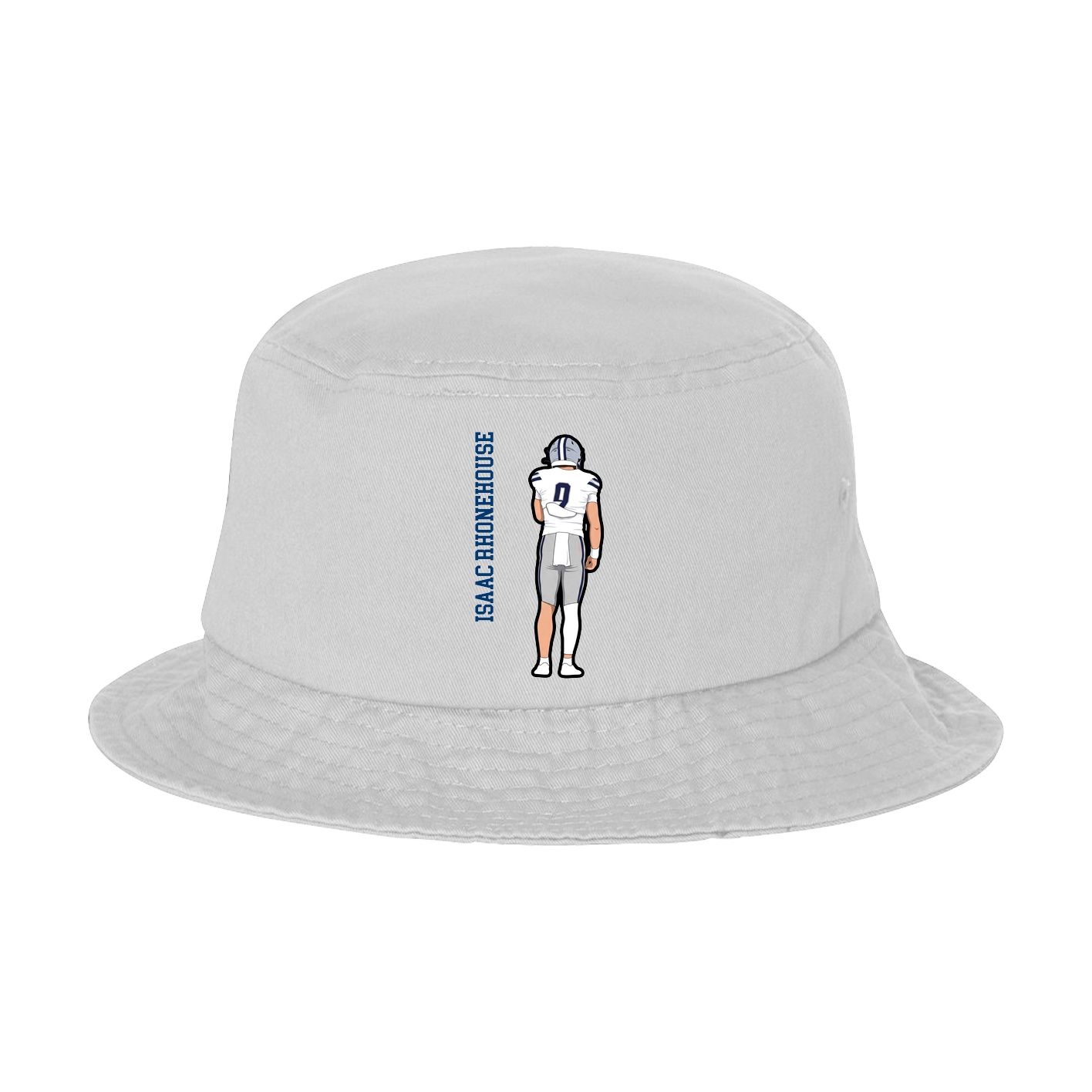 Bucket Cap — Name Vertical in White