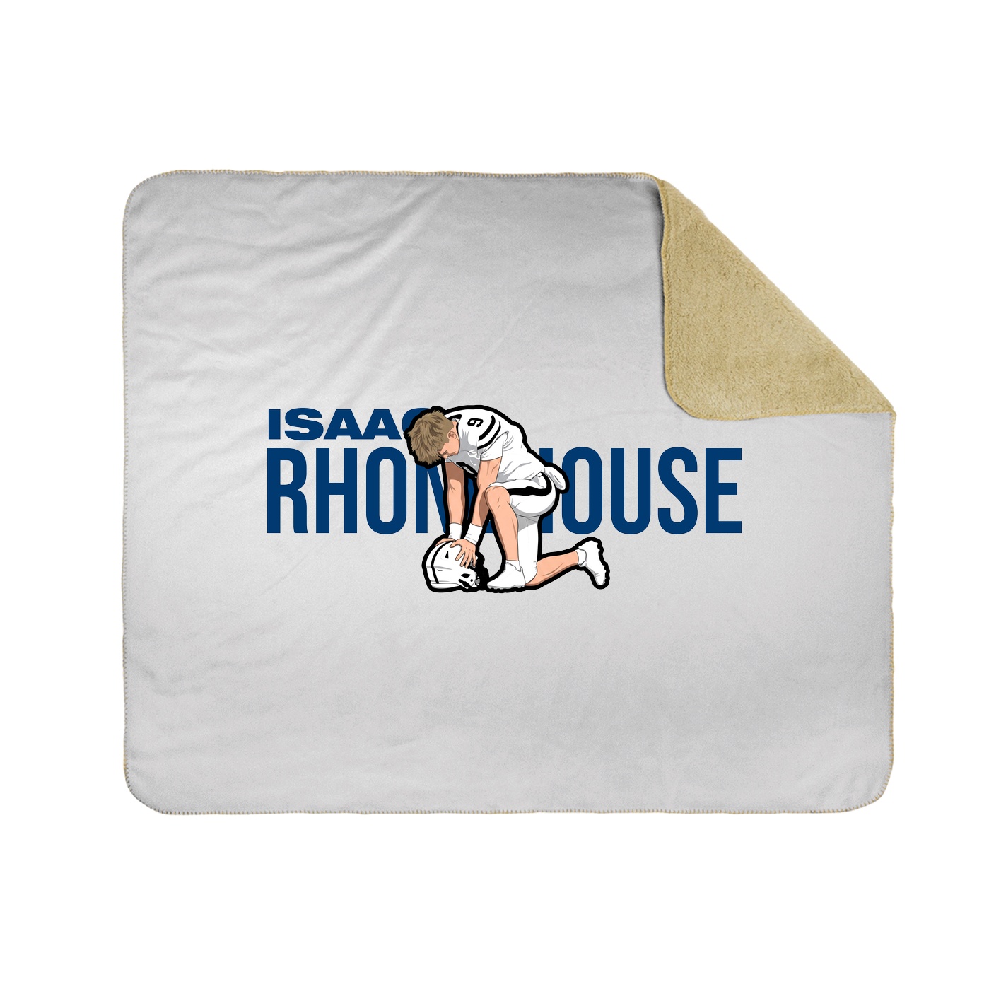 Throw Blanket — Player Name in White
