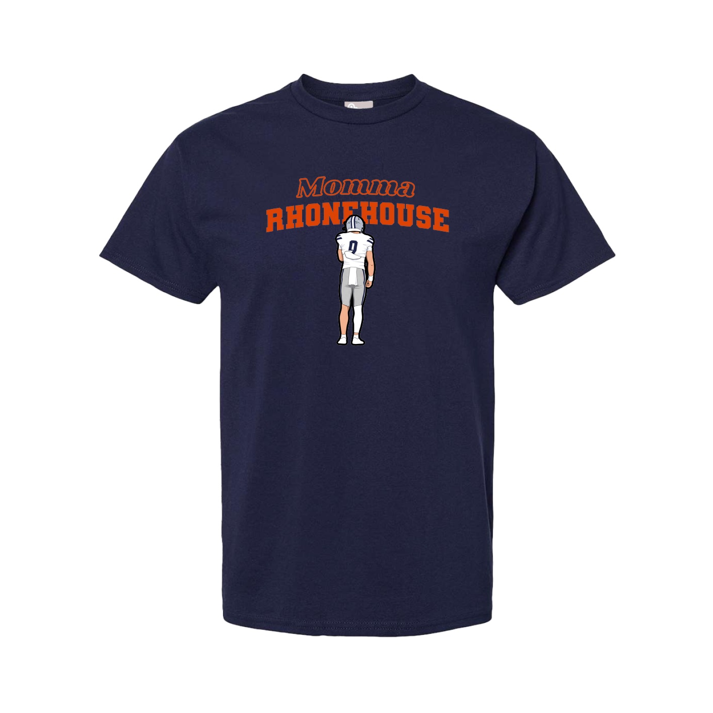 Youth Tee — Mothers Day Block in Navy