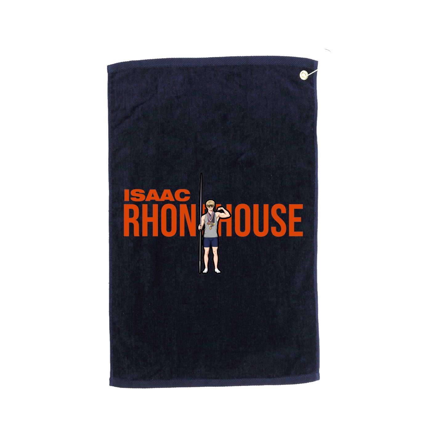 Golf Towel — Player Name in Navy