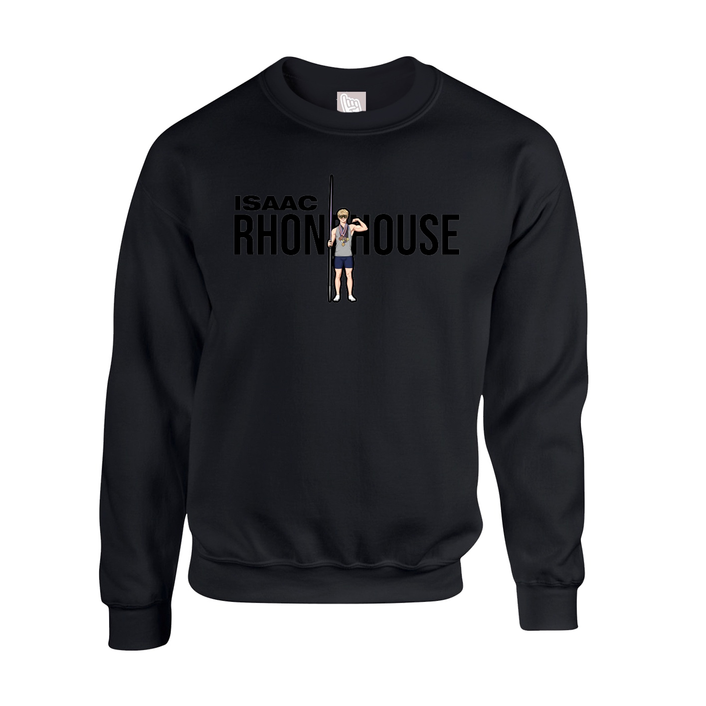 Fleece Crew — Player Name in Black