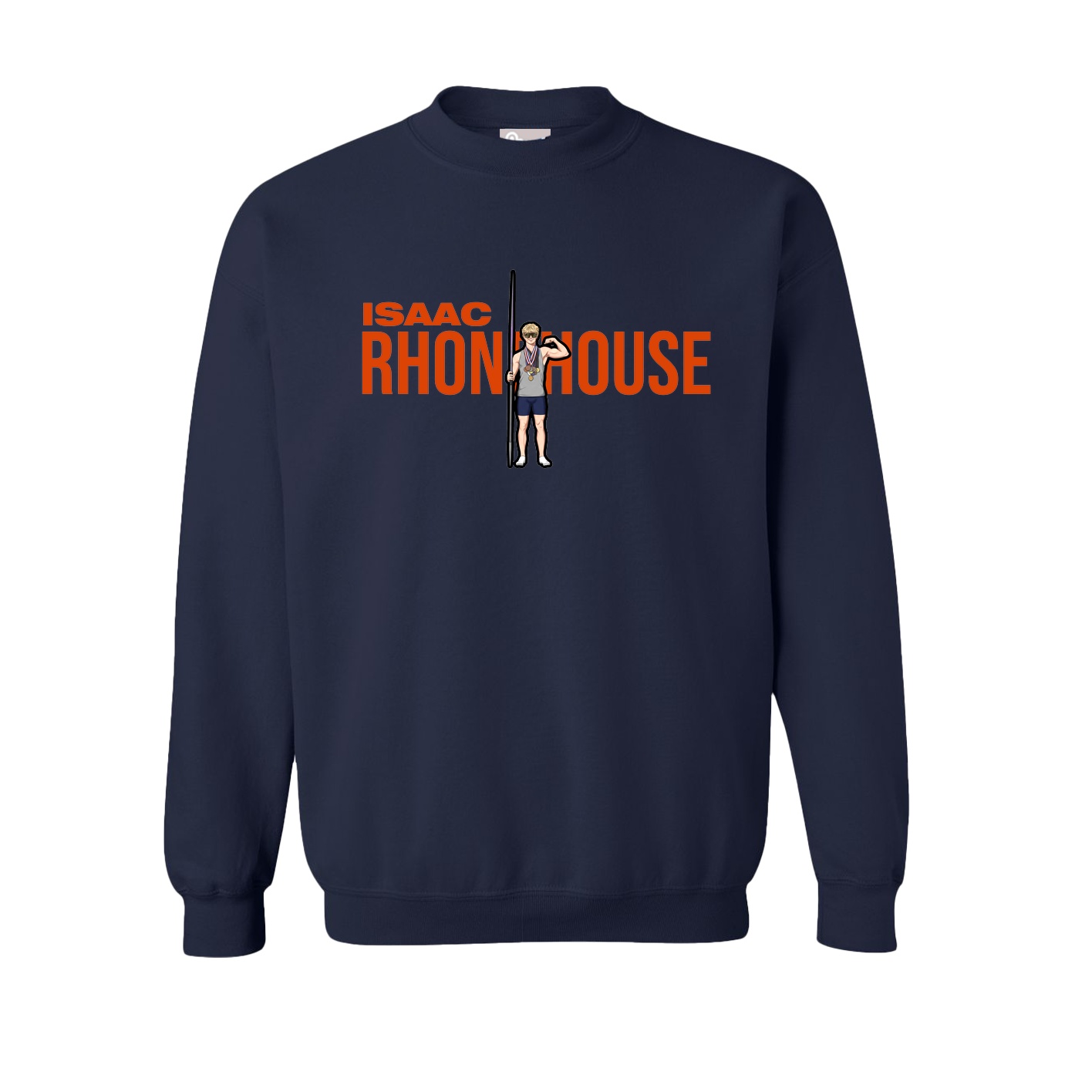 Fleece Crew — Player Name in Navy