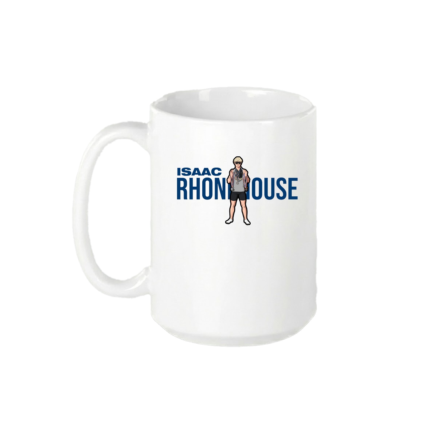 15oz Coffee Mug — Player Name in White
