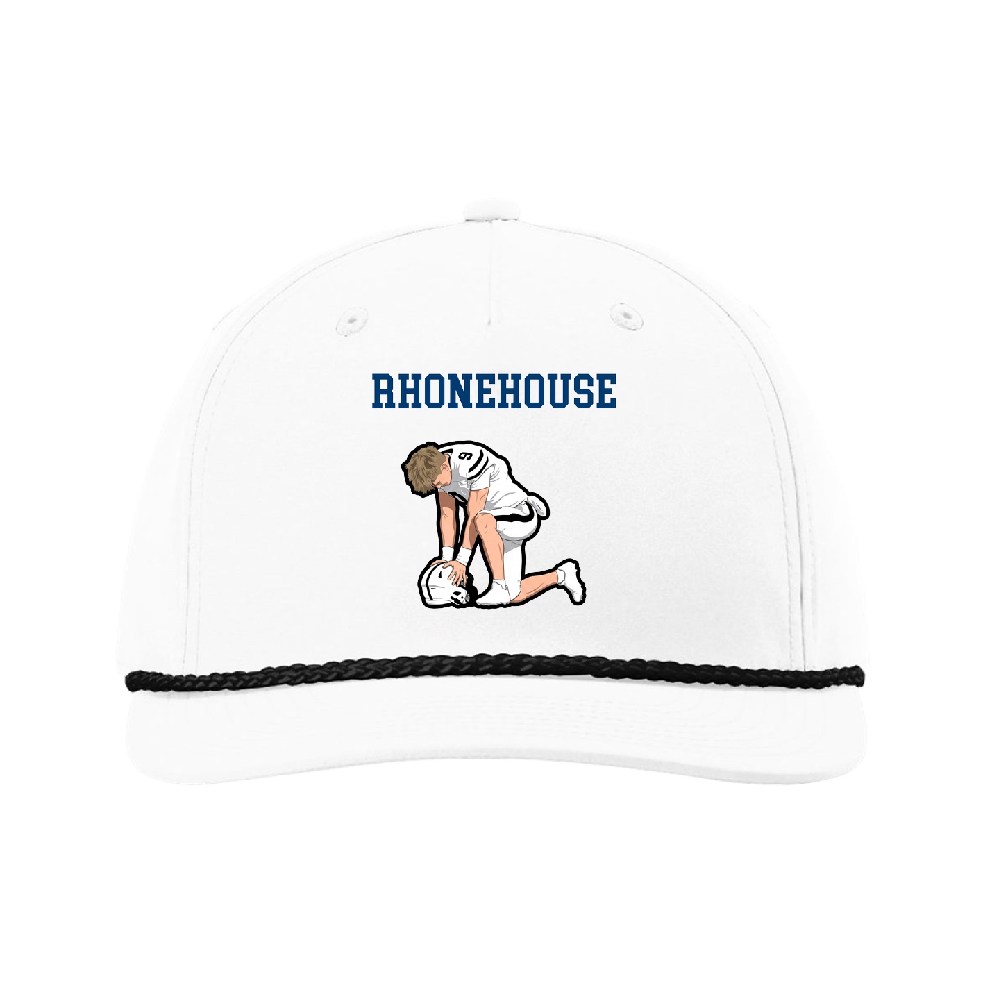 Five-Panel Classic Rope Cap — Shirsey in White