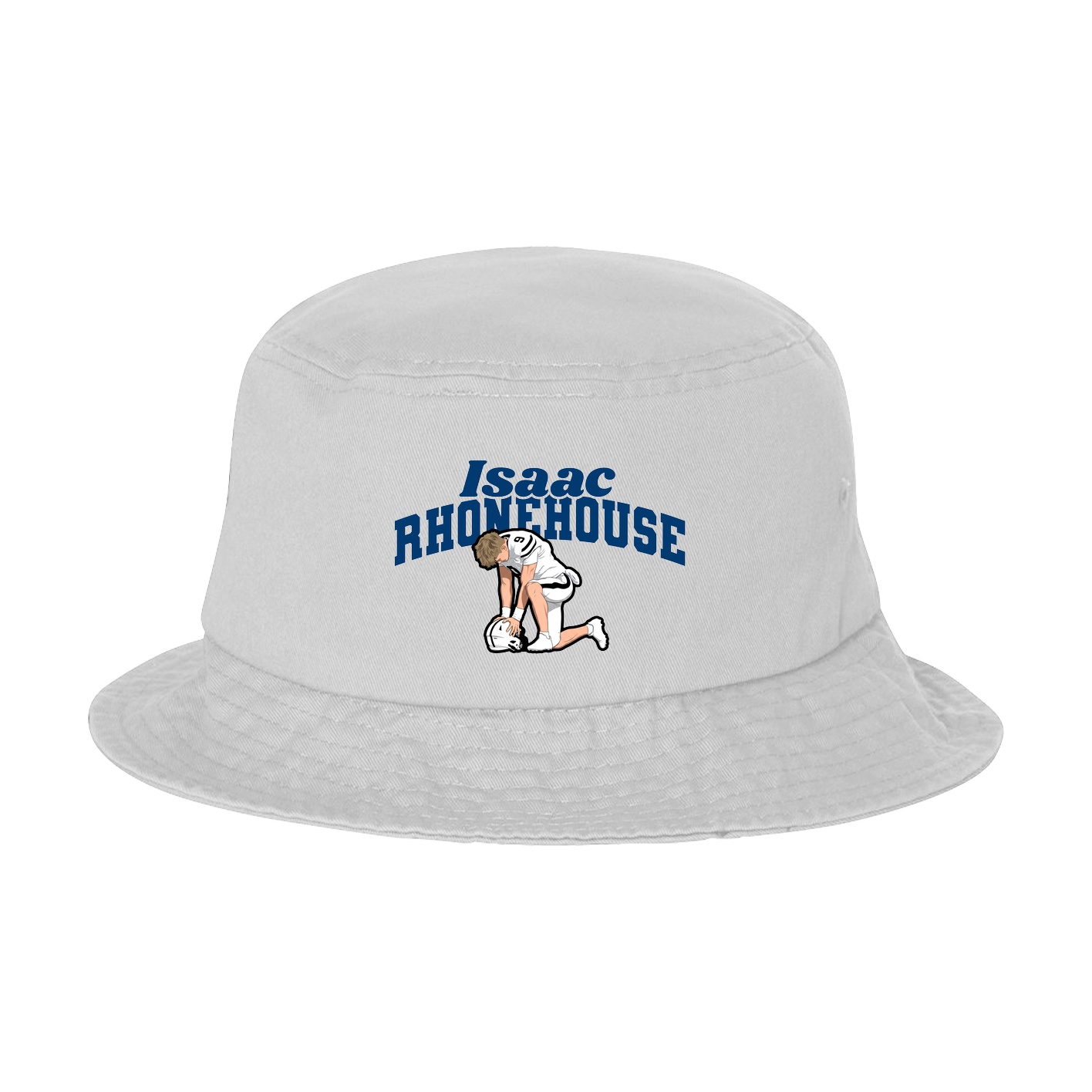 Bucket Cap — Signature Arch in White