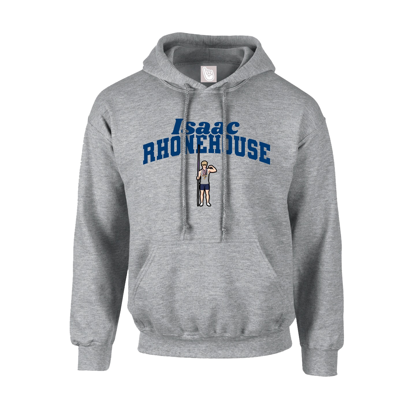 Youth Hoodie — Signature Arch in Grey