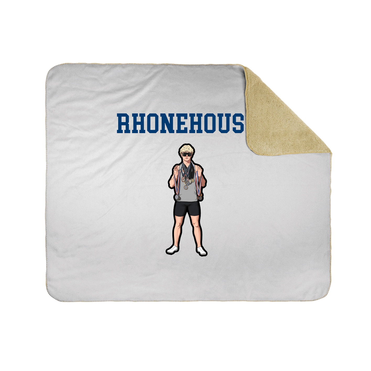 Throw Blanket — Shirsey in White