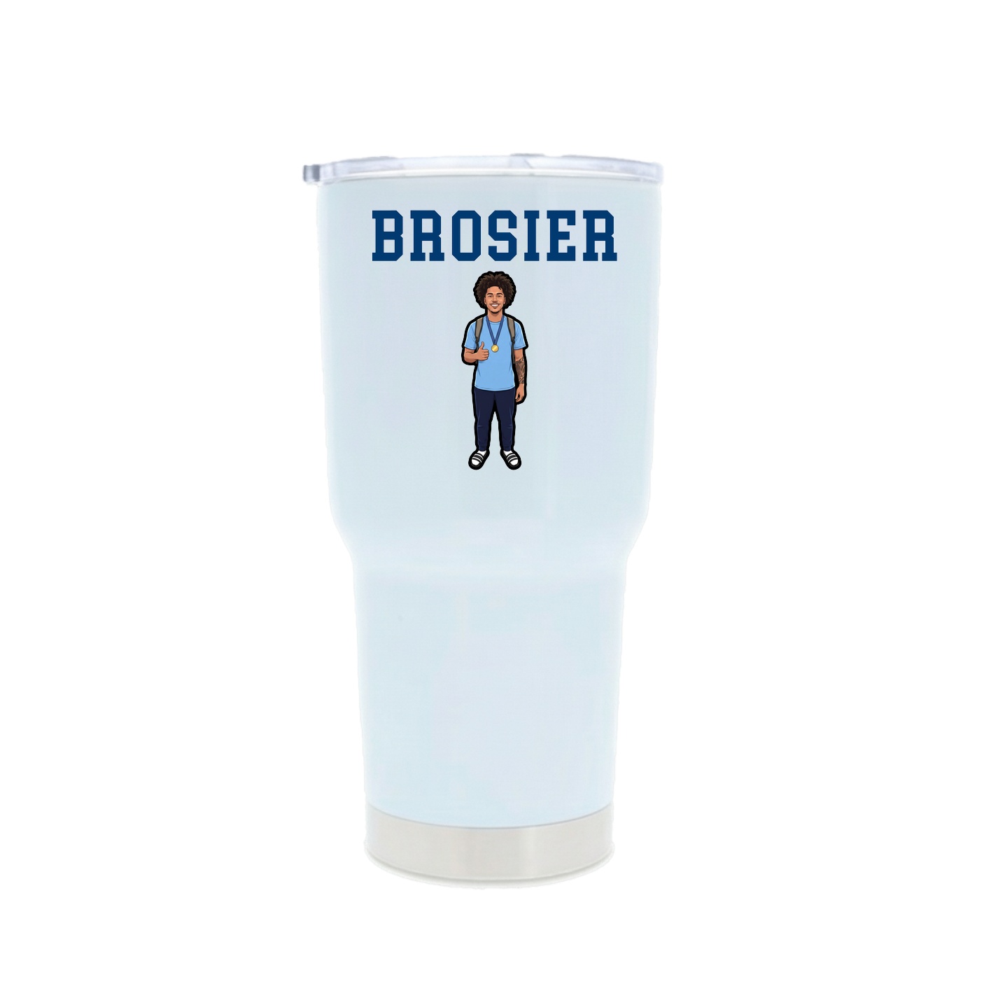 30oz Stainless Steel Tumbler — Shirsey in White
