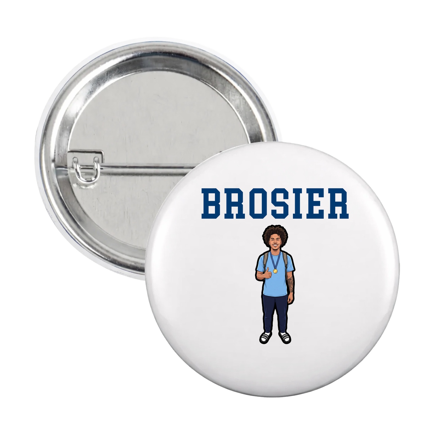 Game Day Button — Shirsey in White
