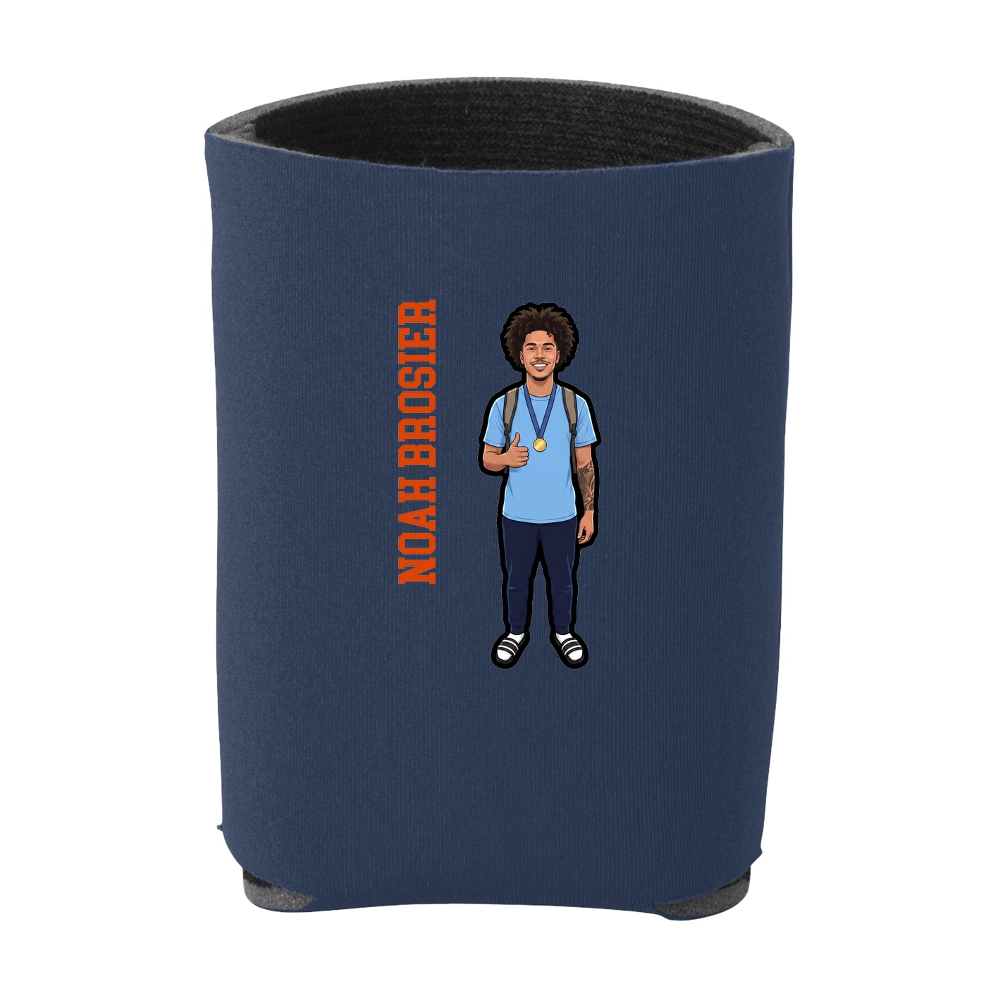 Can Holder — Name Vertical in Navy