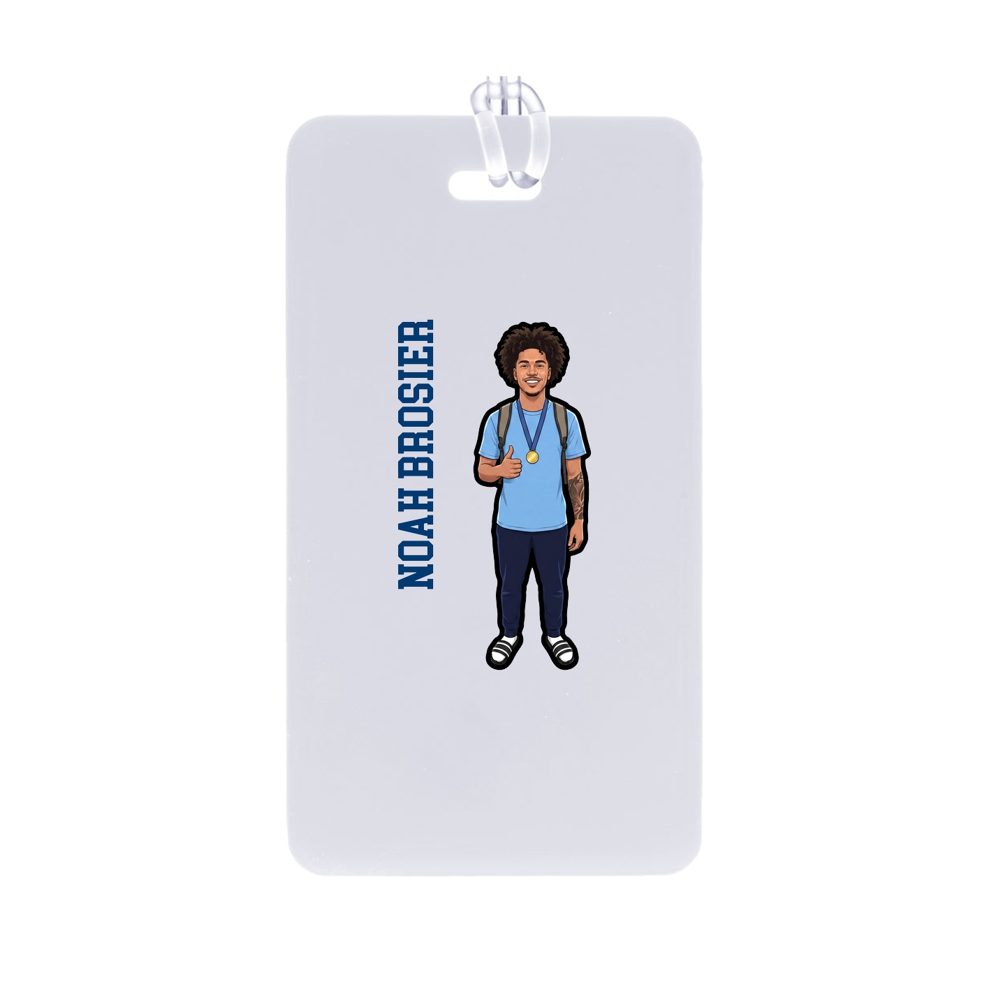 Bag Tag — Name Vertical in Classic