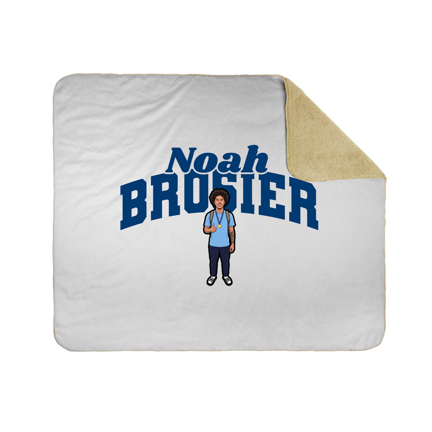 Throw Blanket — Signature Arch in White