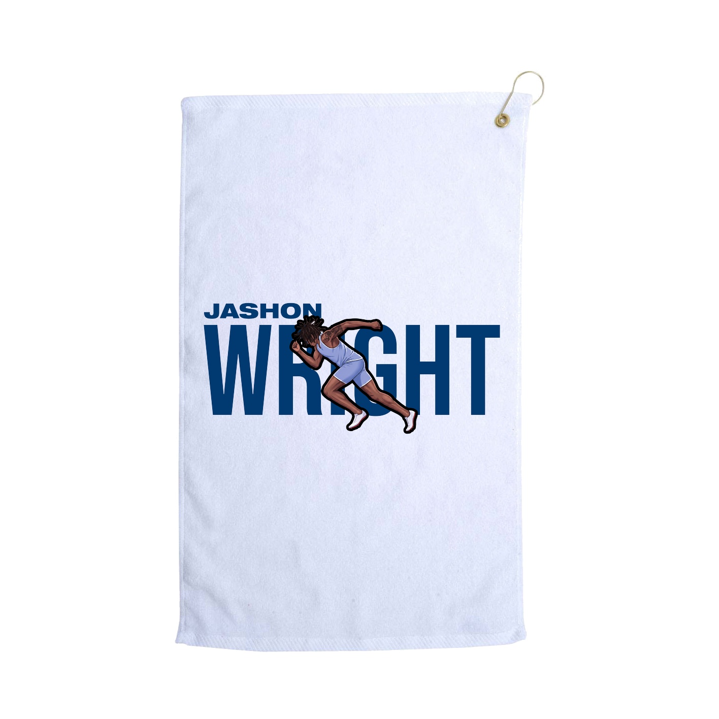 Golf Towel — Player Name in White